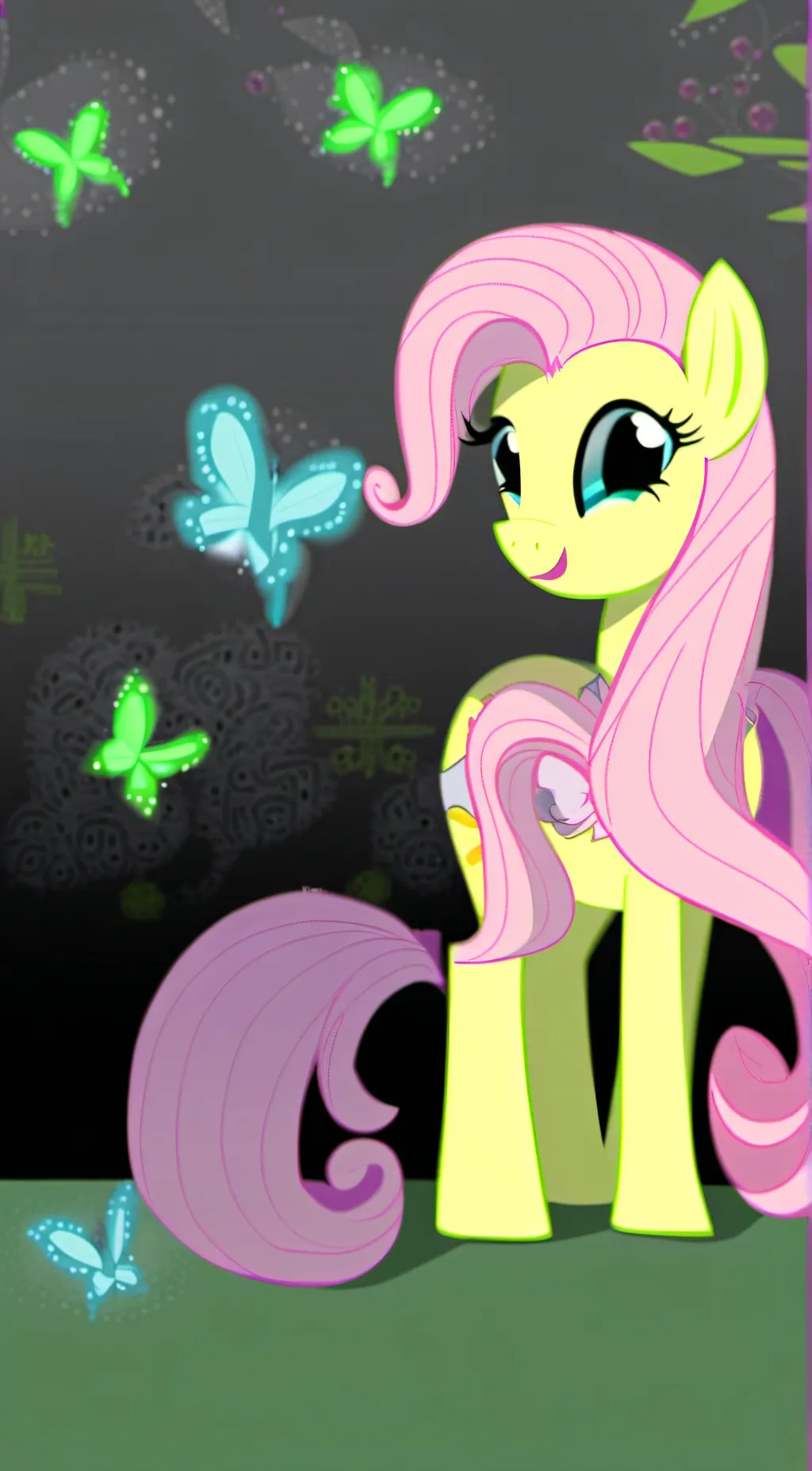 ai character: Fluttershy background