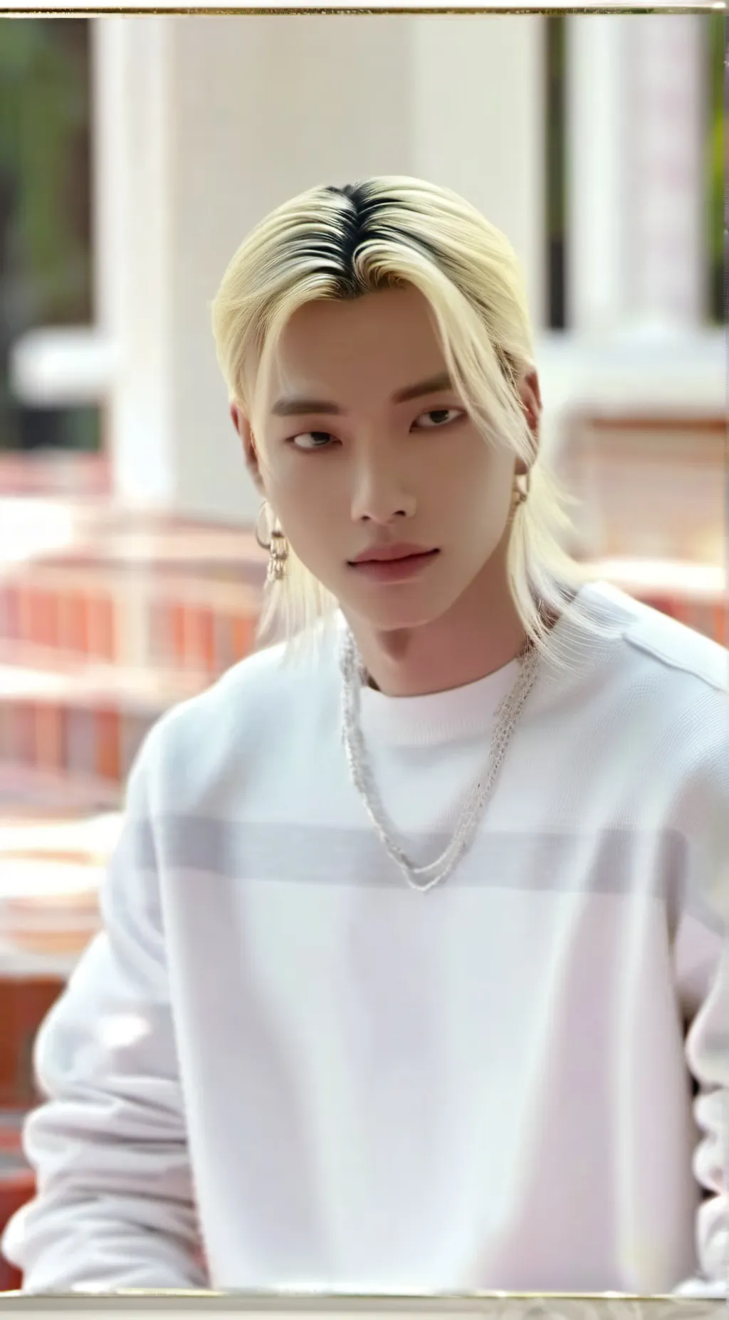 ai character: Hyunjin from stray background