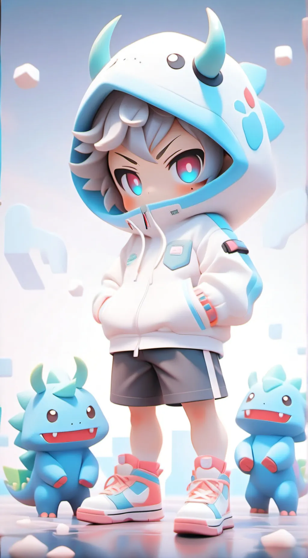 ai character: Minecraft background