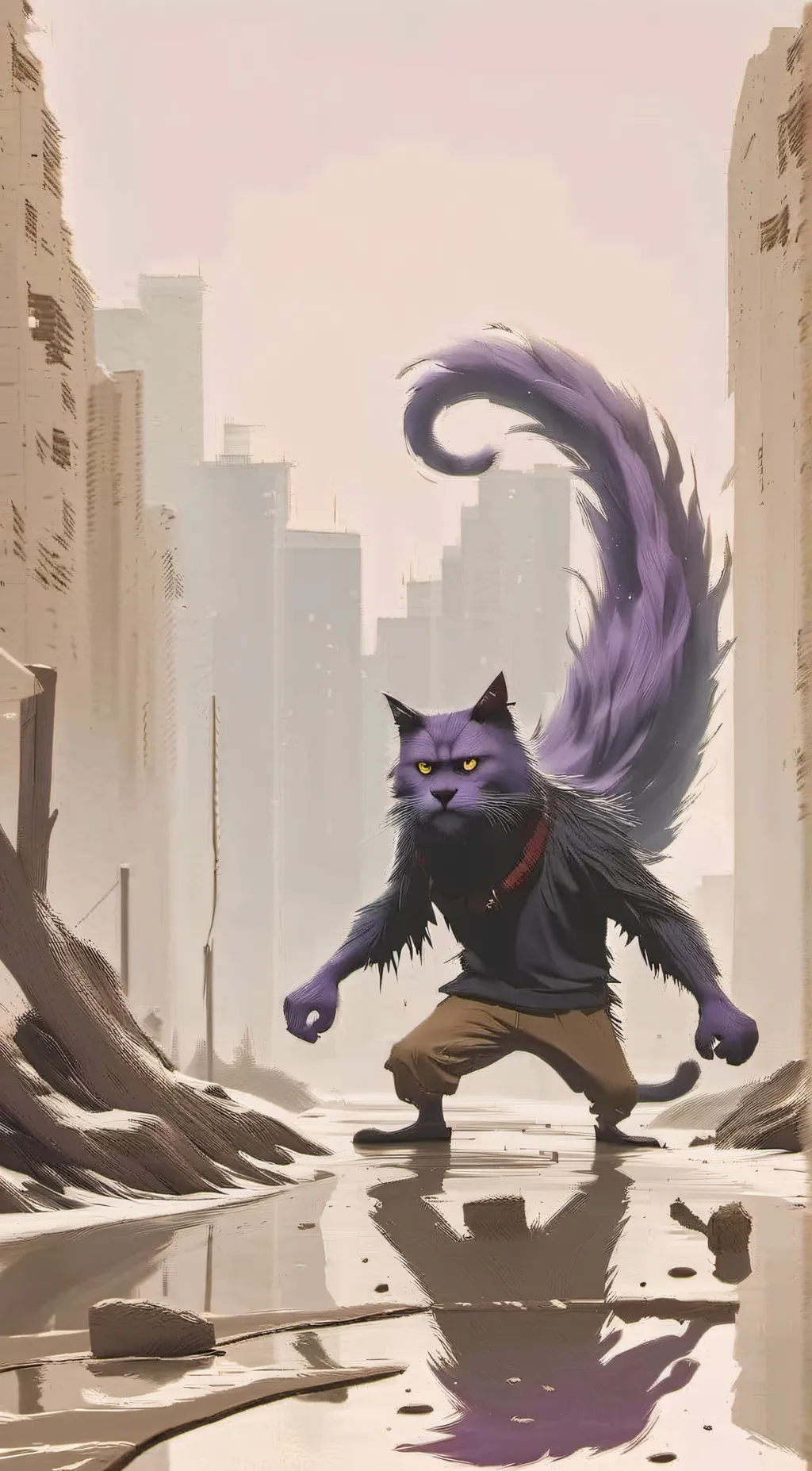 ai character: catnap background