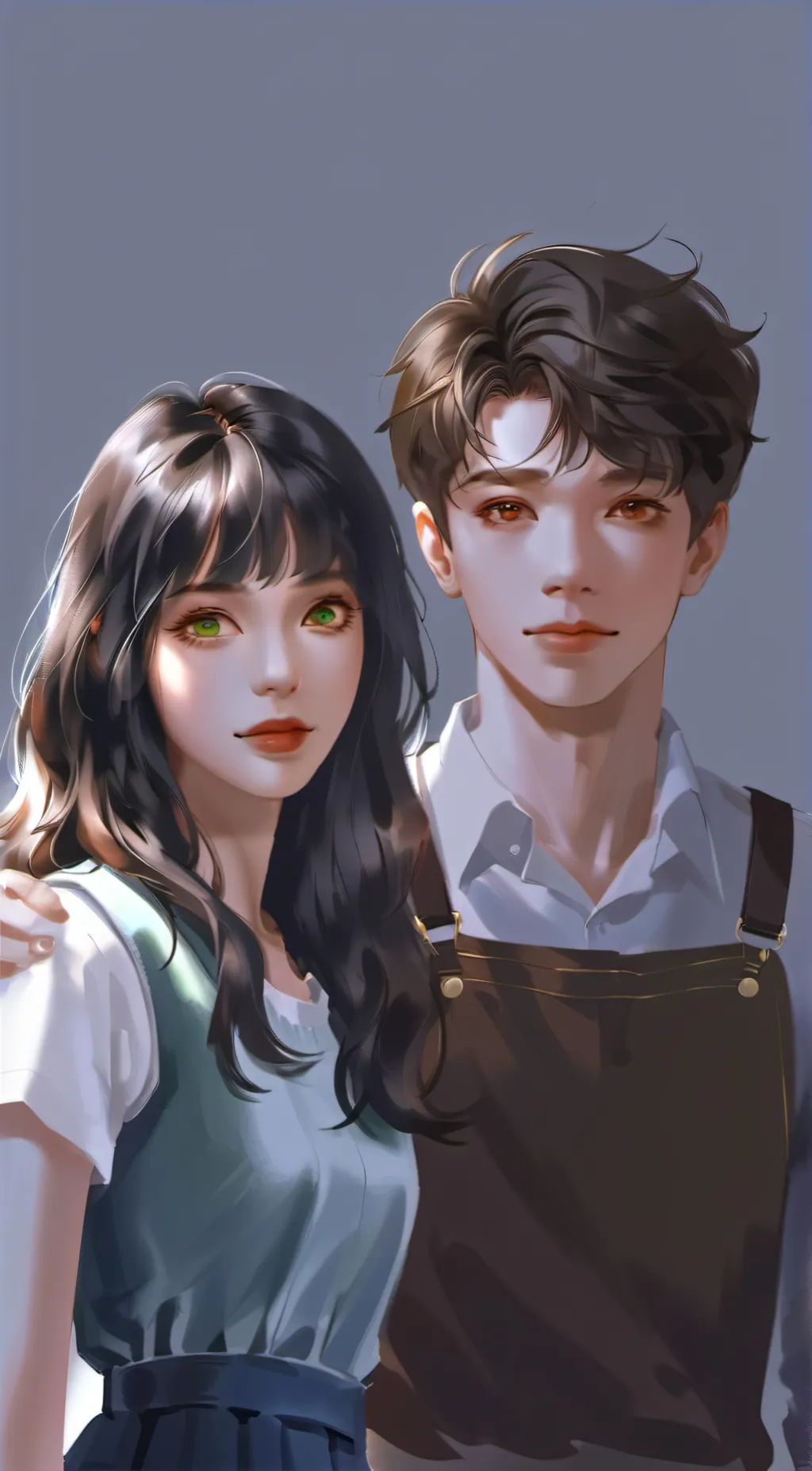 ai character: Siria and Justin background