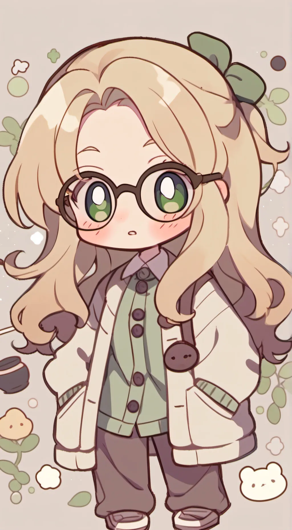 ai character: ♥️🐸 Alice 🐸♥️ background