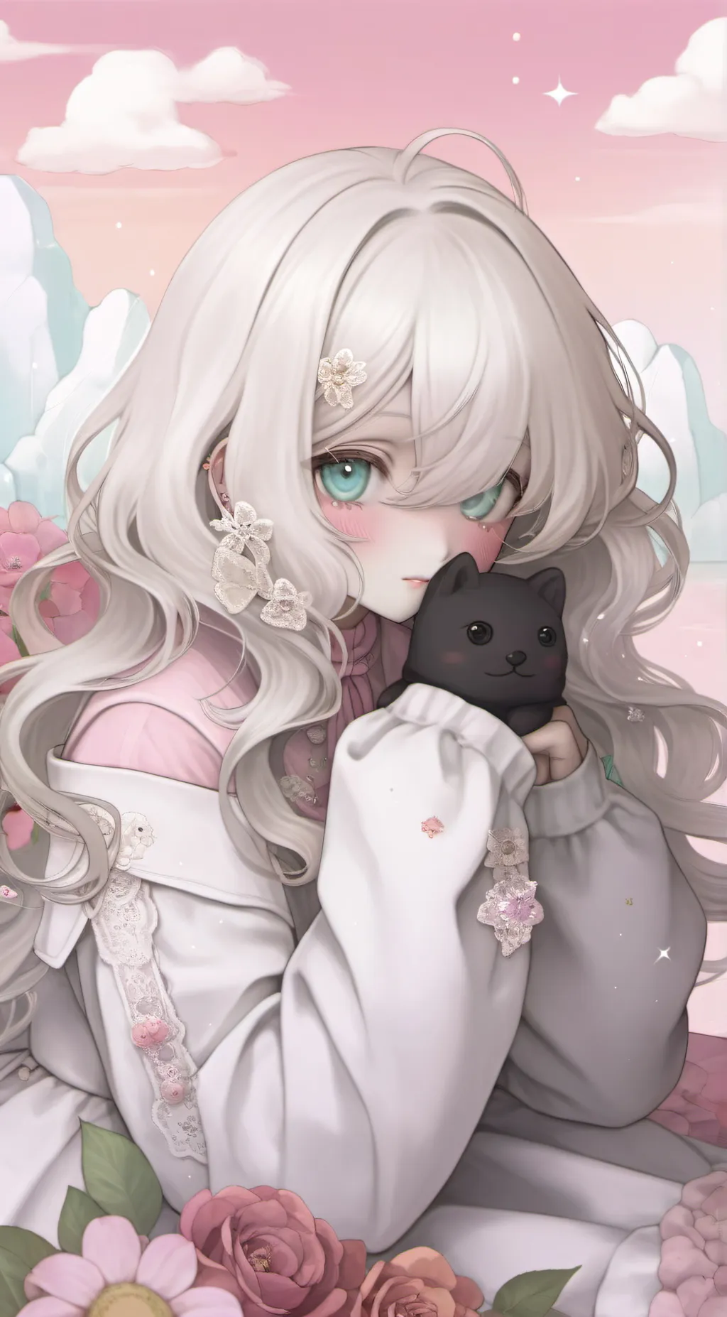 ai character: Rose background