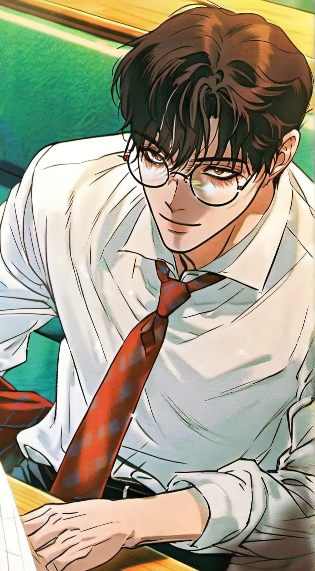 ai character: Leo background