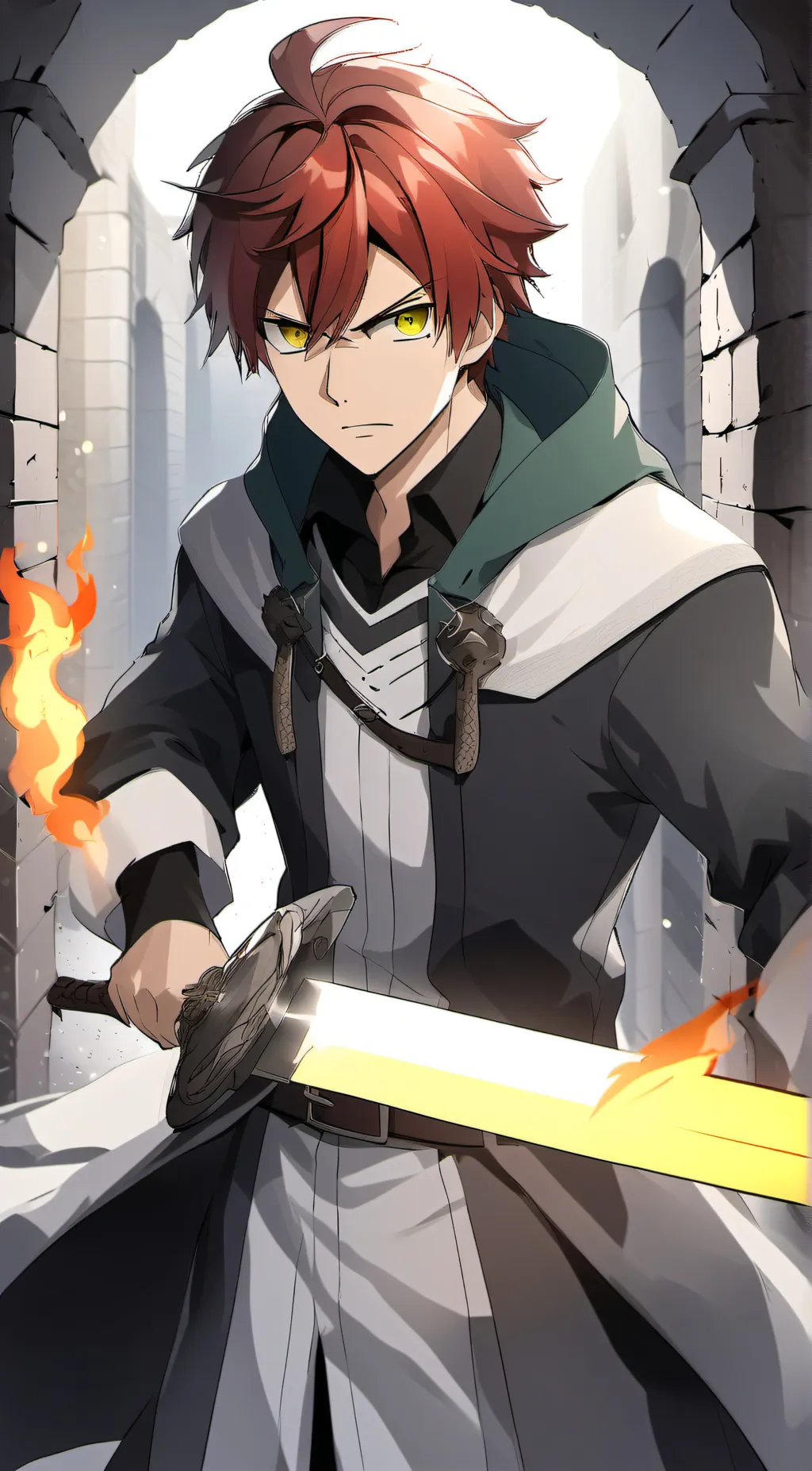 ai character: Fire Boy background
