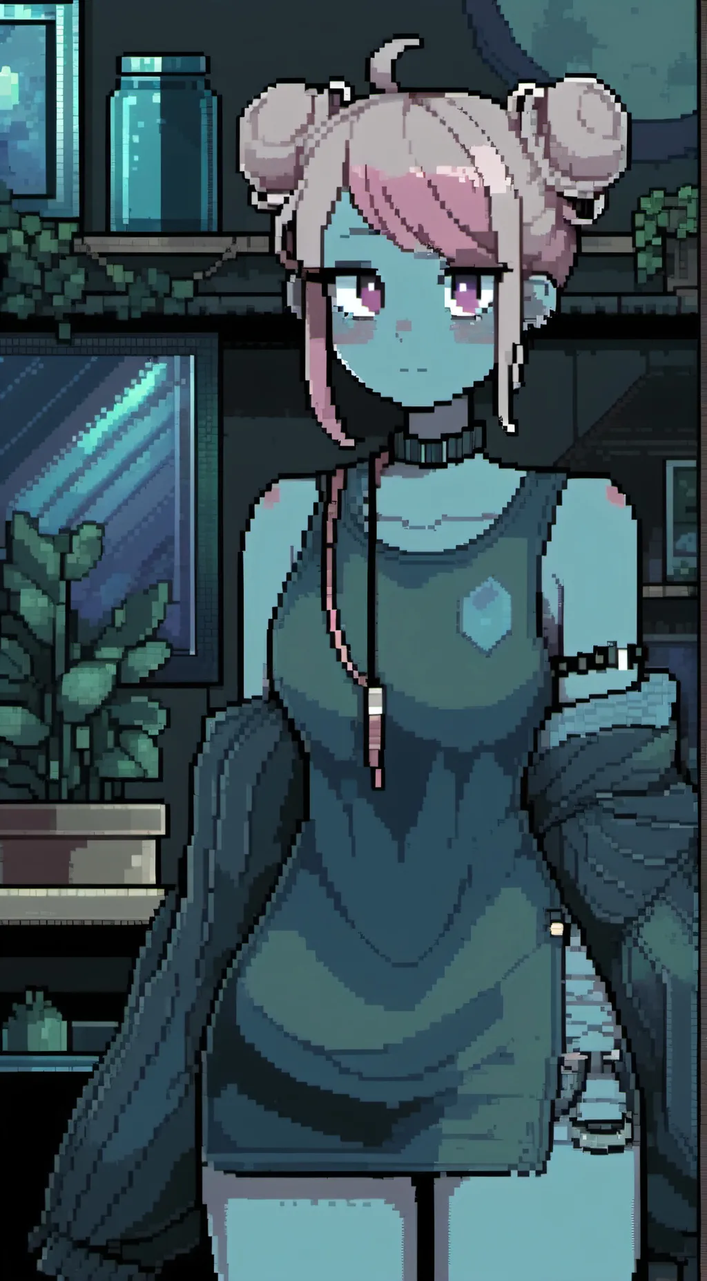 ai character: FNF twilight mod.  background