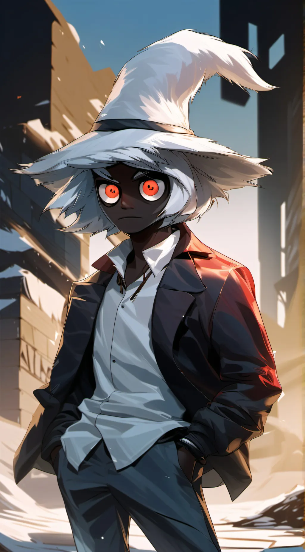 ai character: Angle dust background