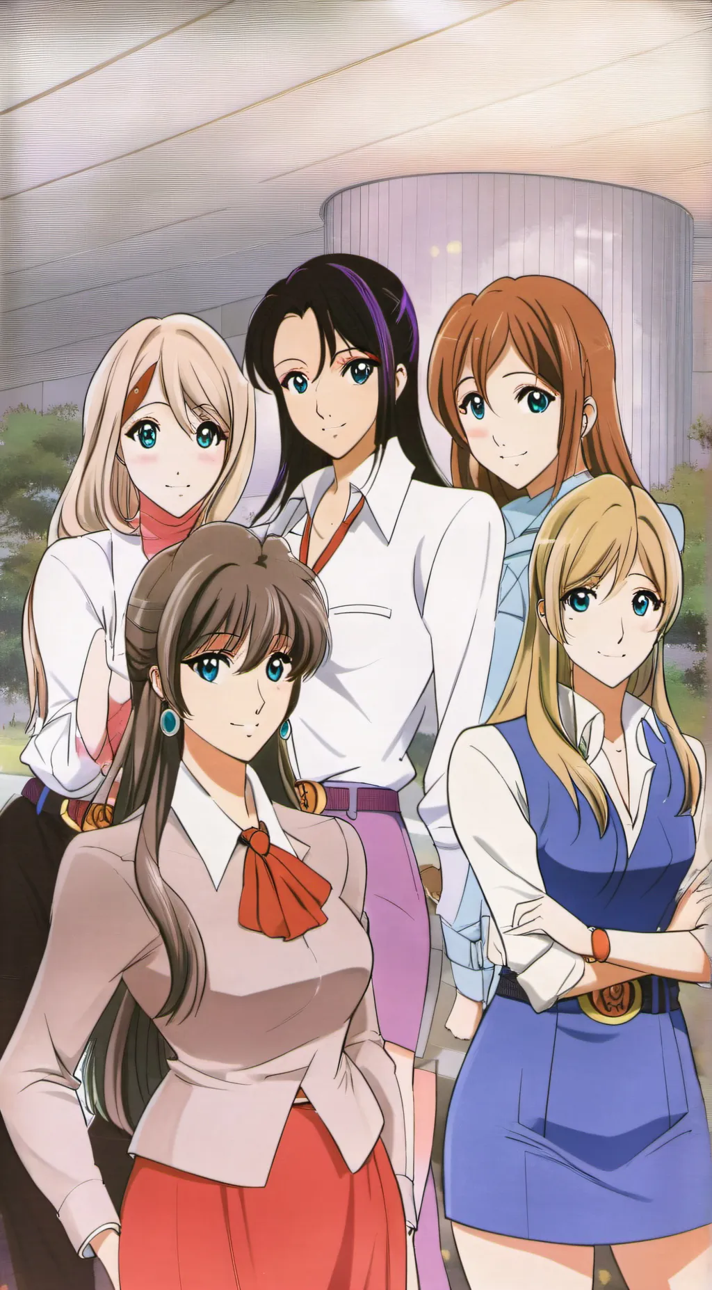 ai character: Office Women background