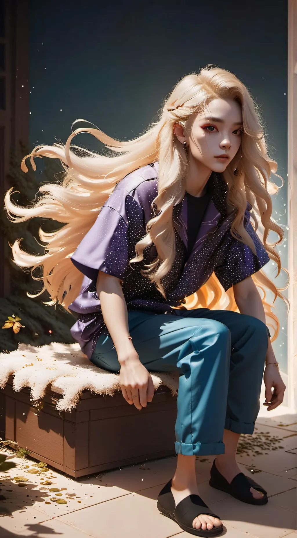 ai character: Miley (me irl) background