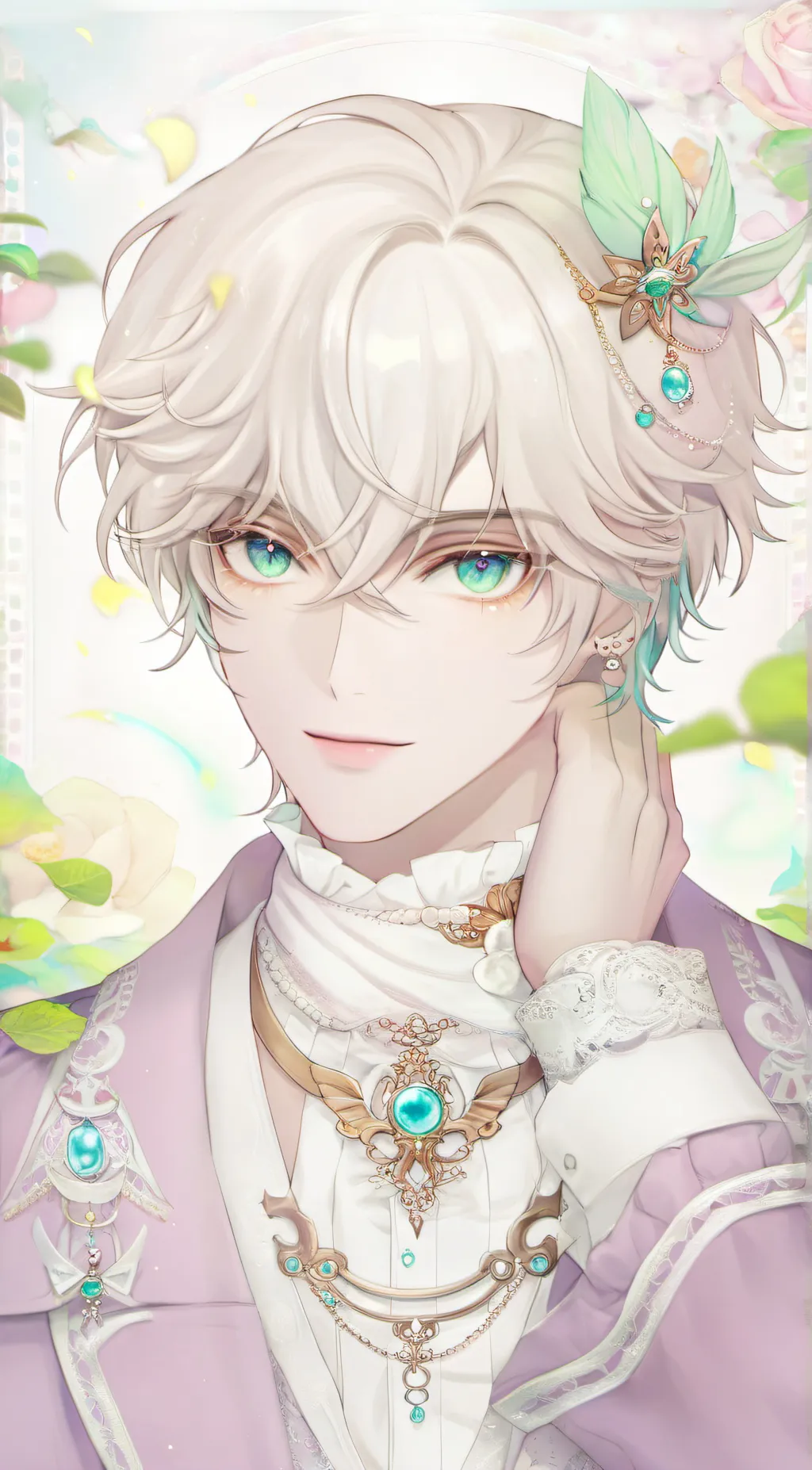 ai character: Chartreuse  background