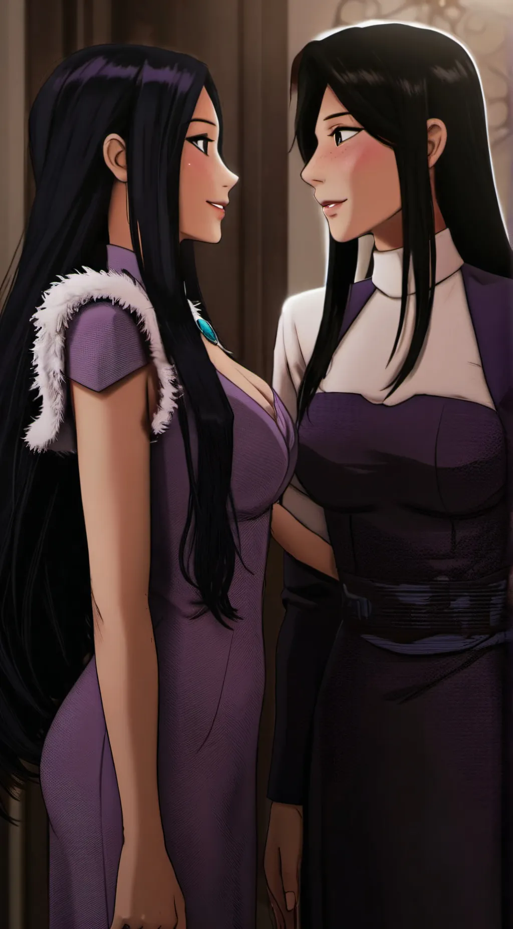 ai character: Ruby and Sapphire background