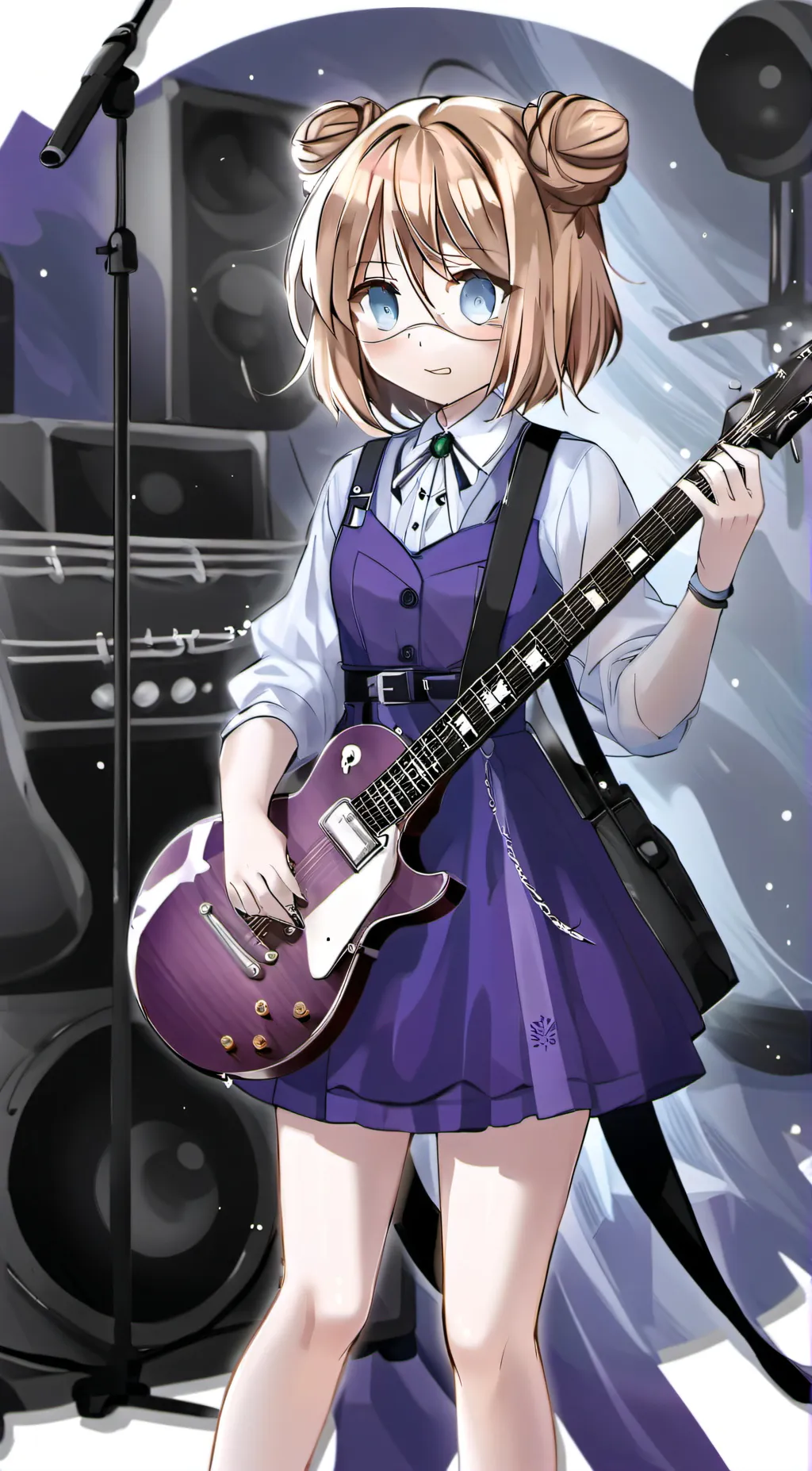 ai character: Violet  background