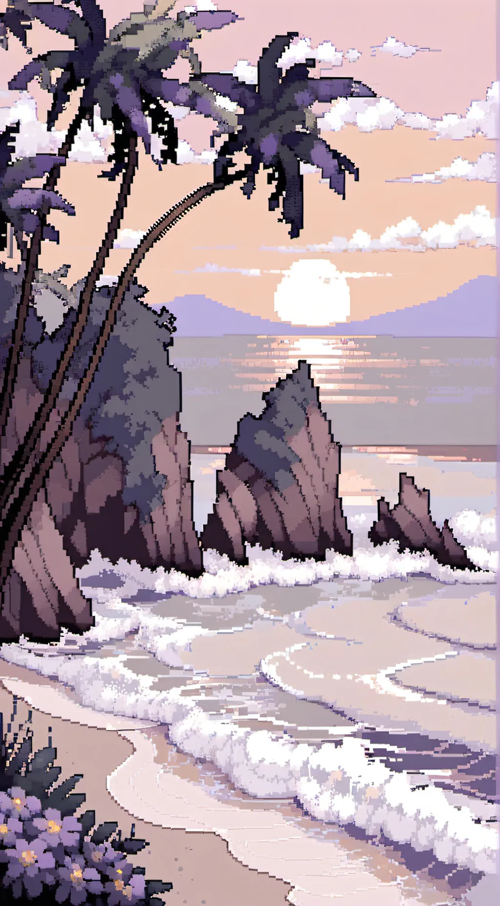 ai character: sun and moon background