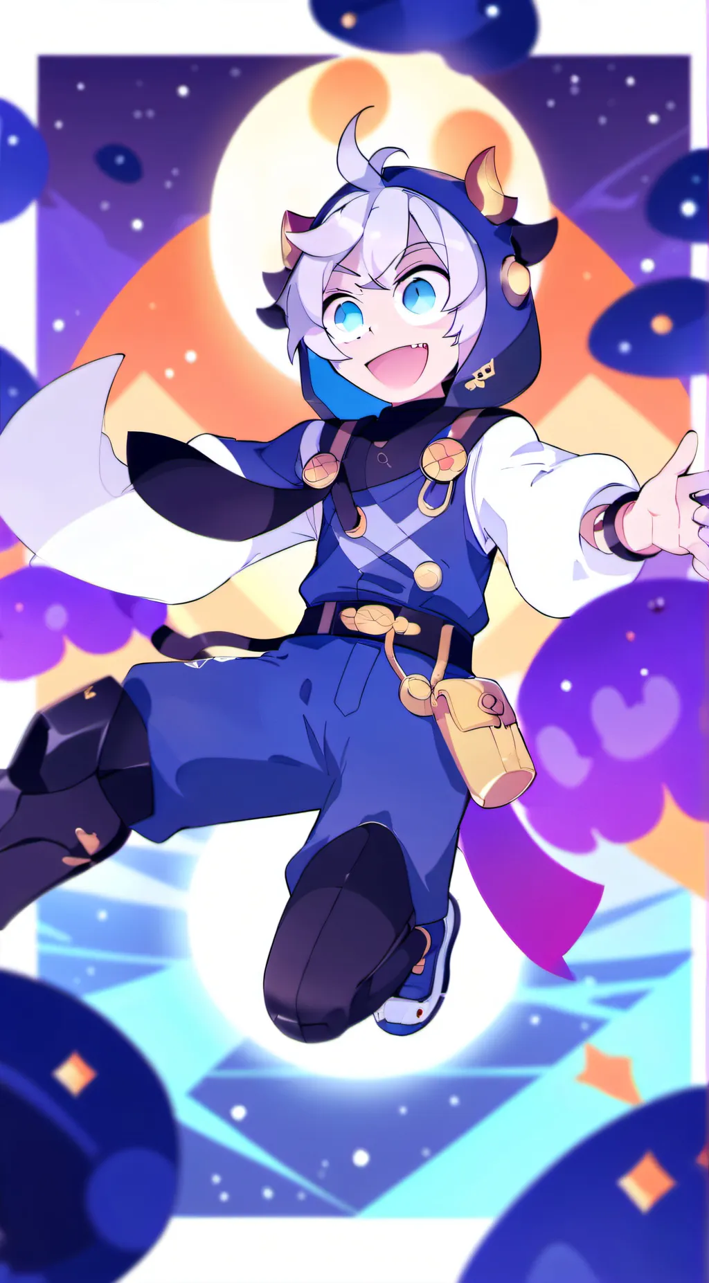 ai character: lunar background