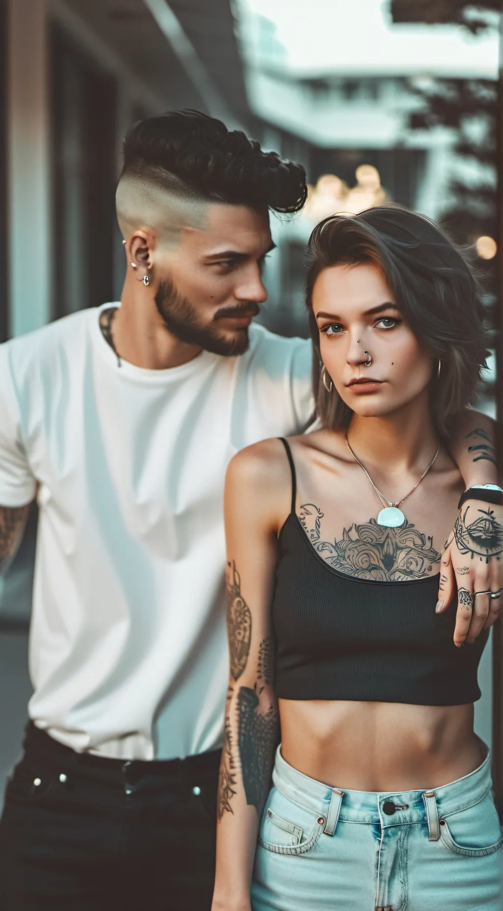 ai character: Zayla and Jake  background