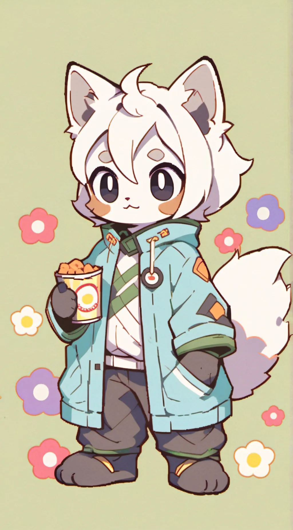 ai character: Frosty frostfox background