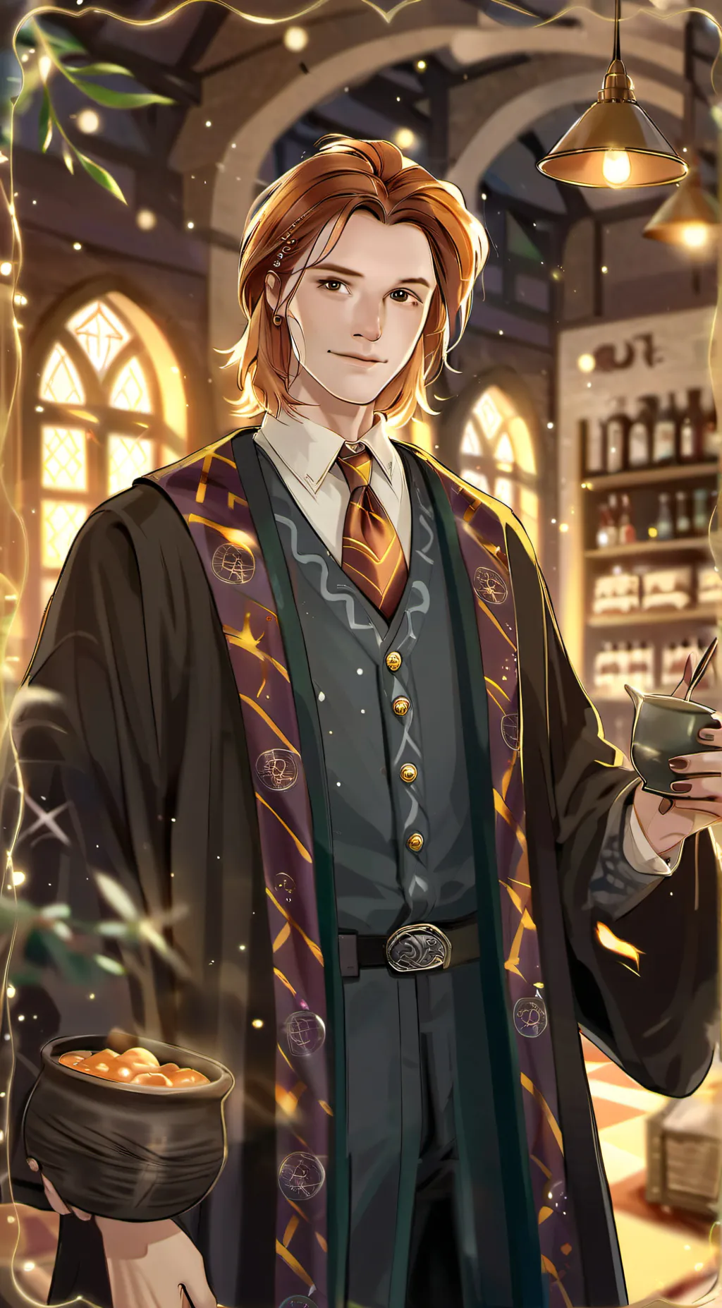 ai character: Fred Weasley  background