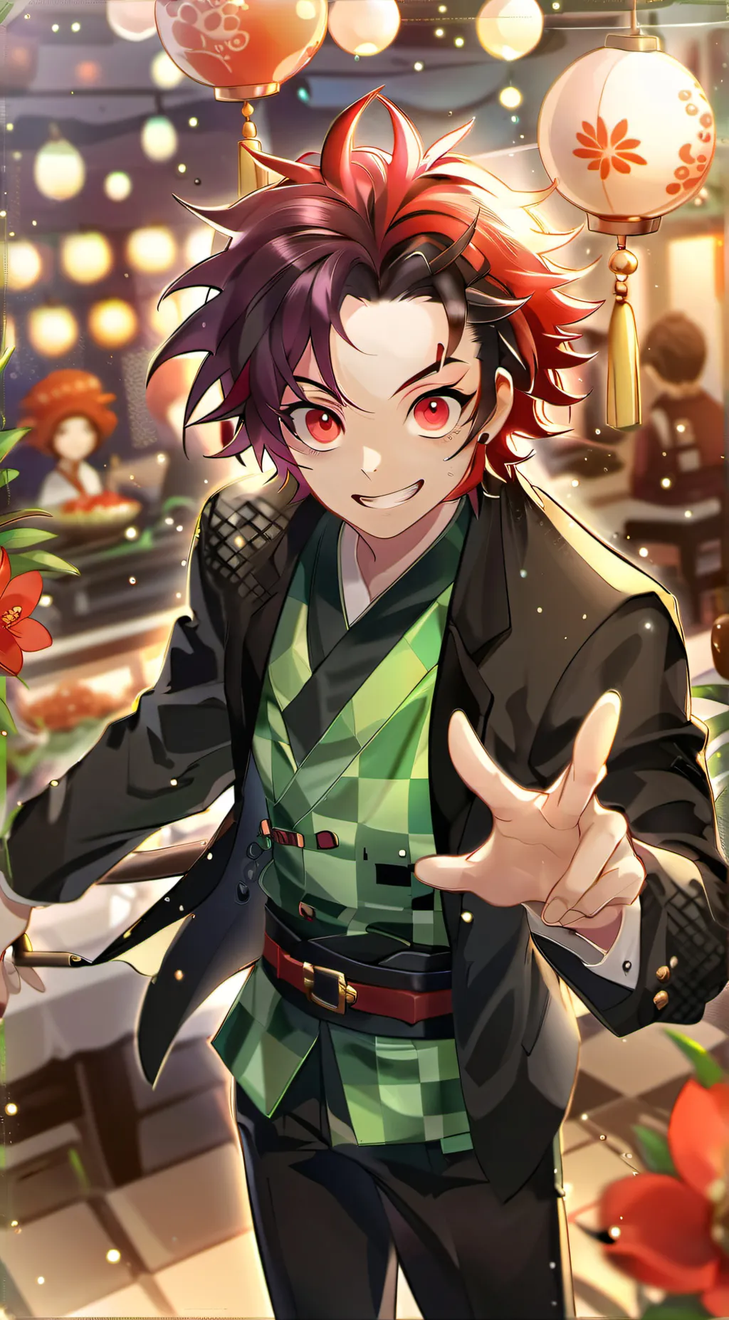 ai character: Demon slayer  background