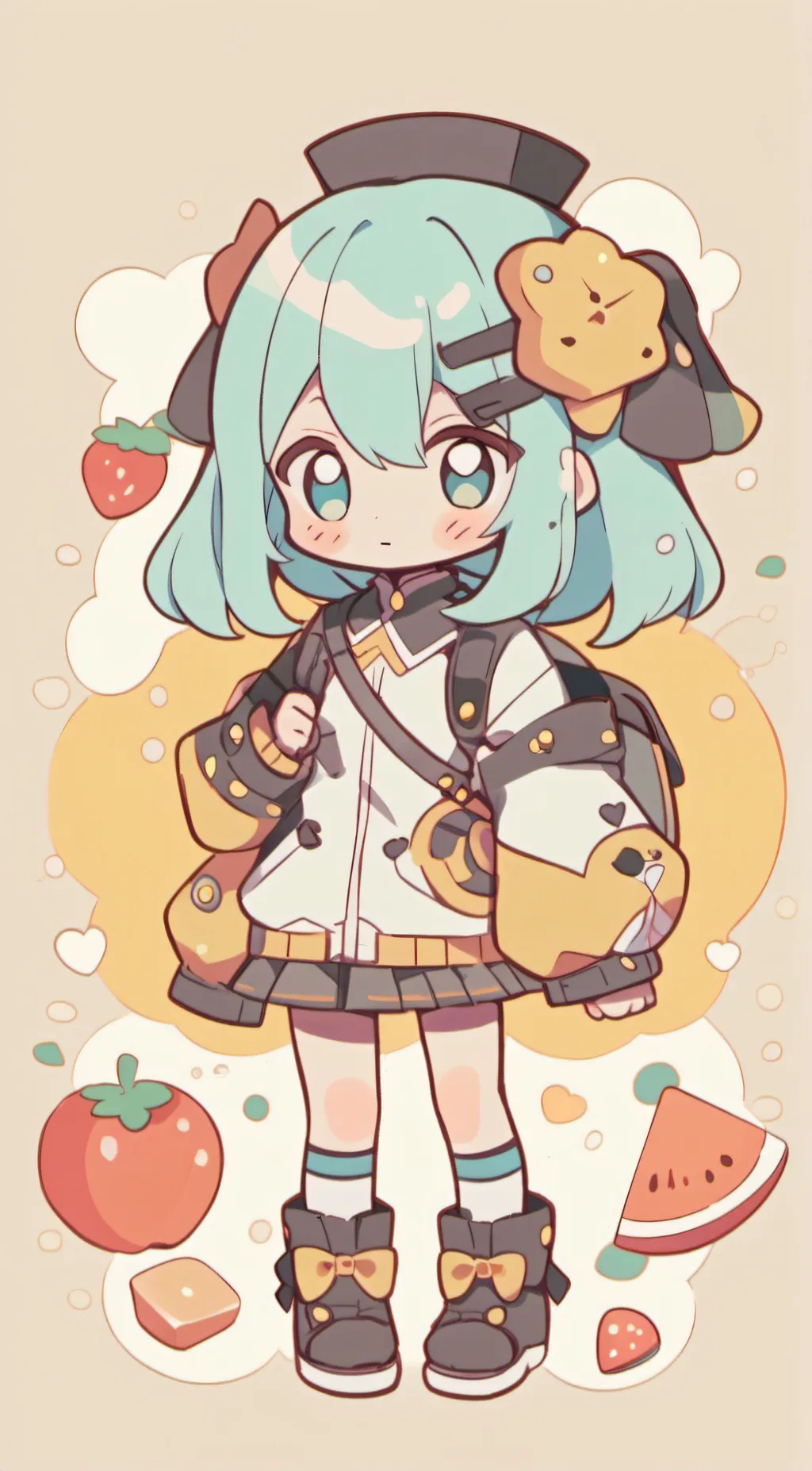 ai character: Miku background