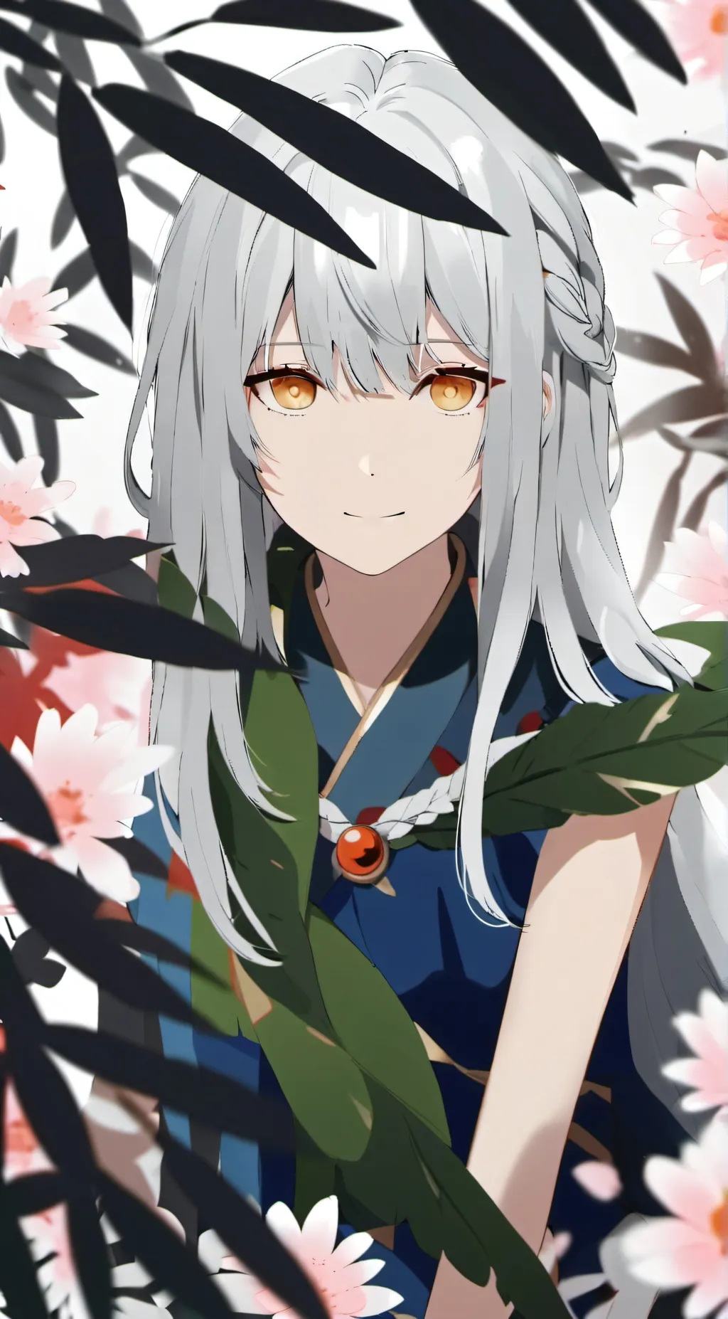 ai character: rose background