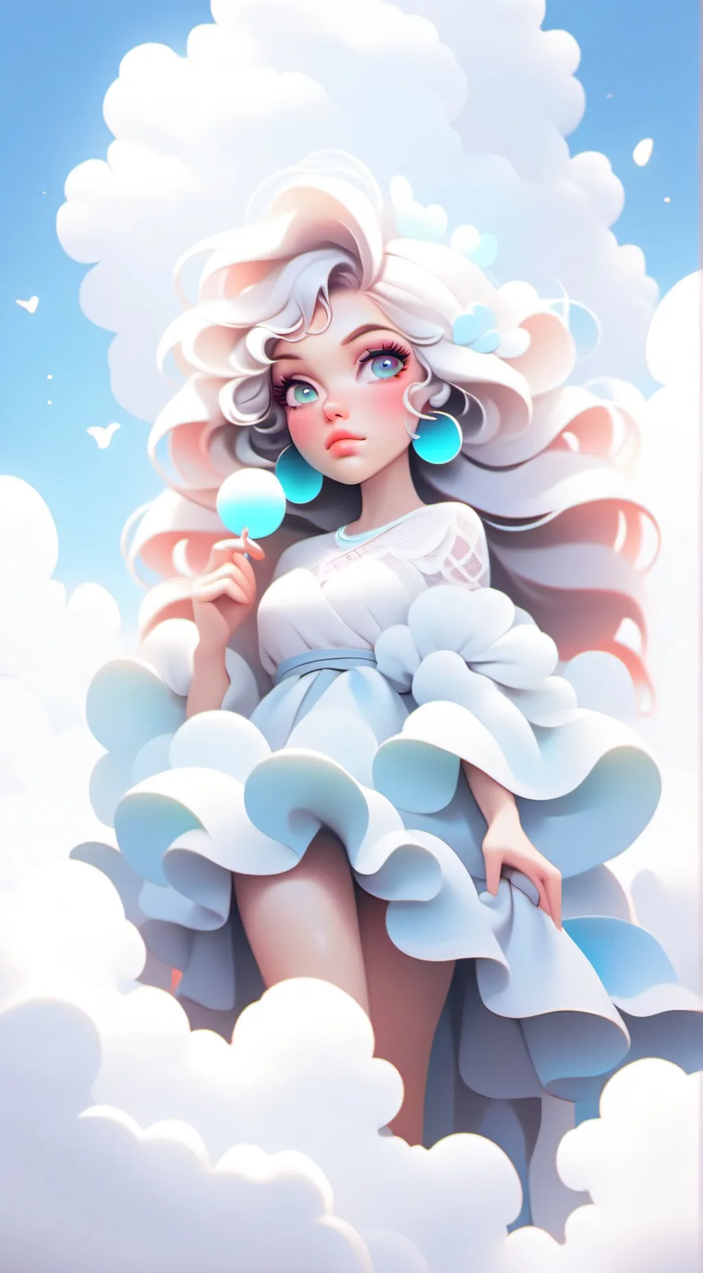 ai character: angel rose mary background