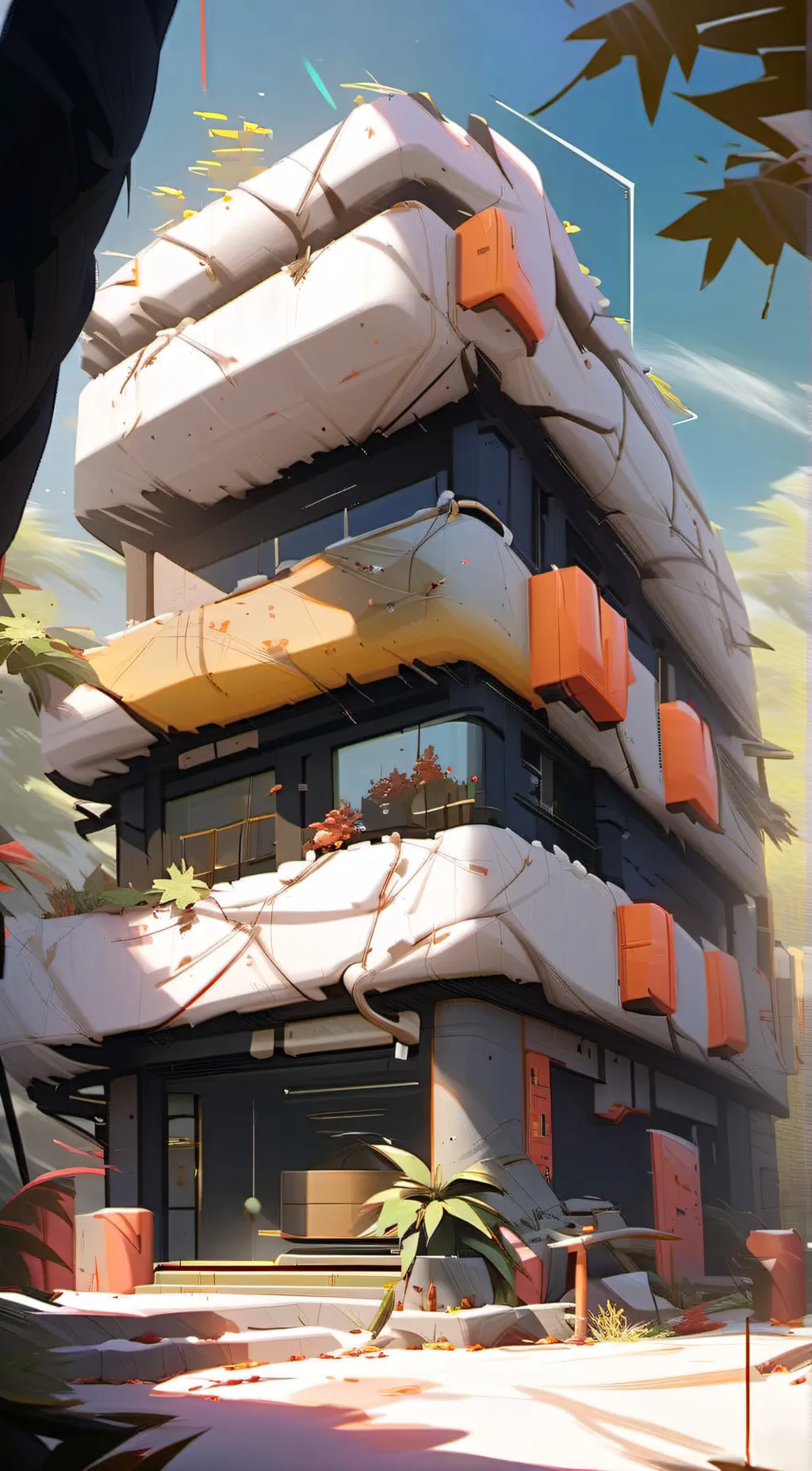 ai character: Vacation  background