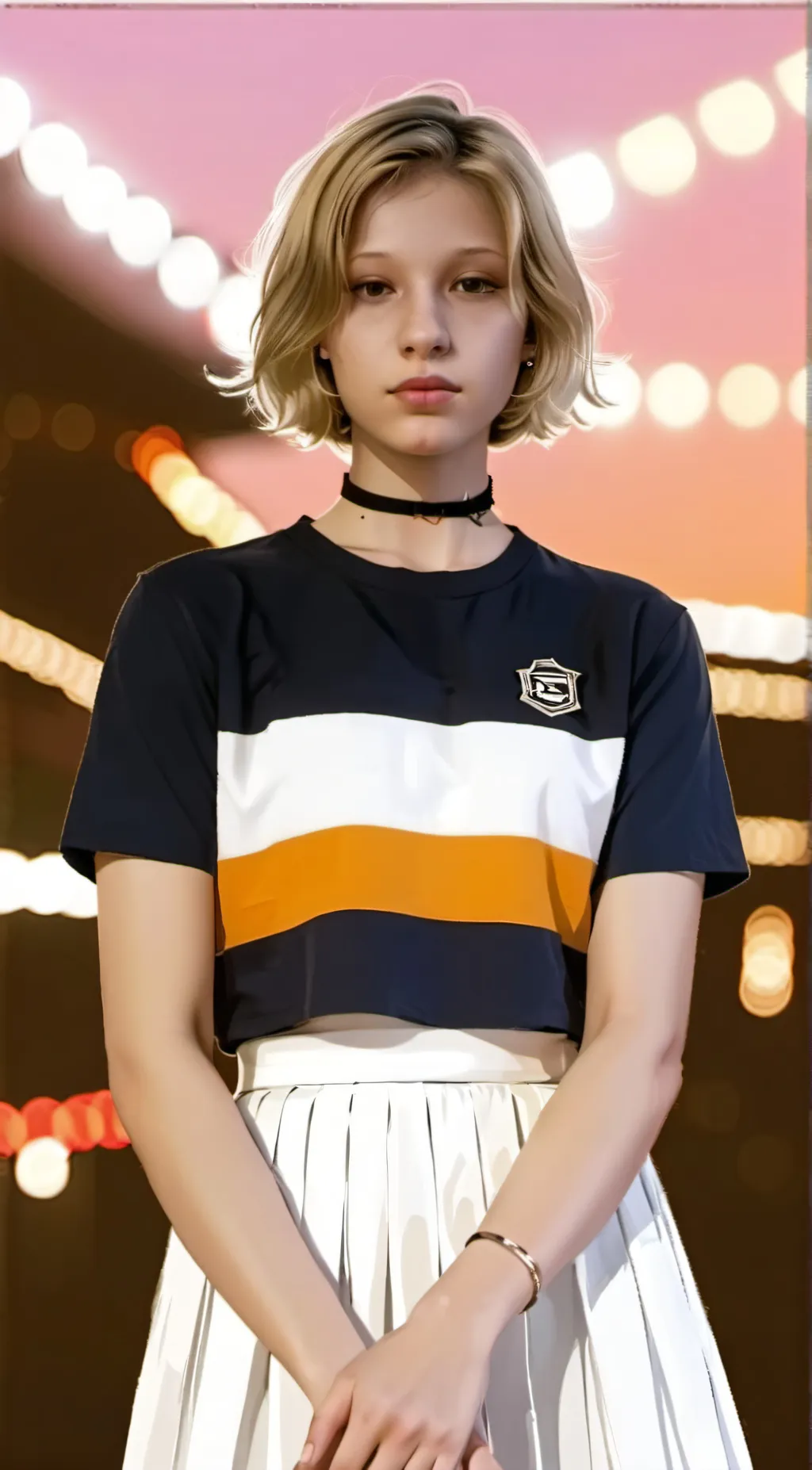 ai character: Sara Cifton  background