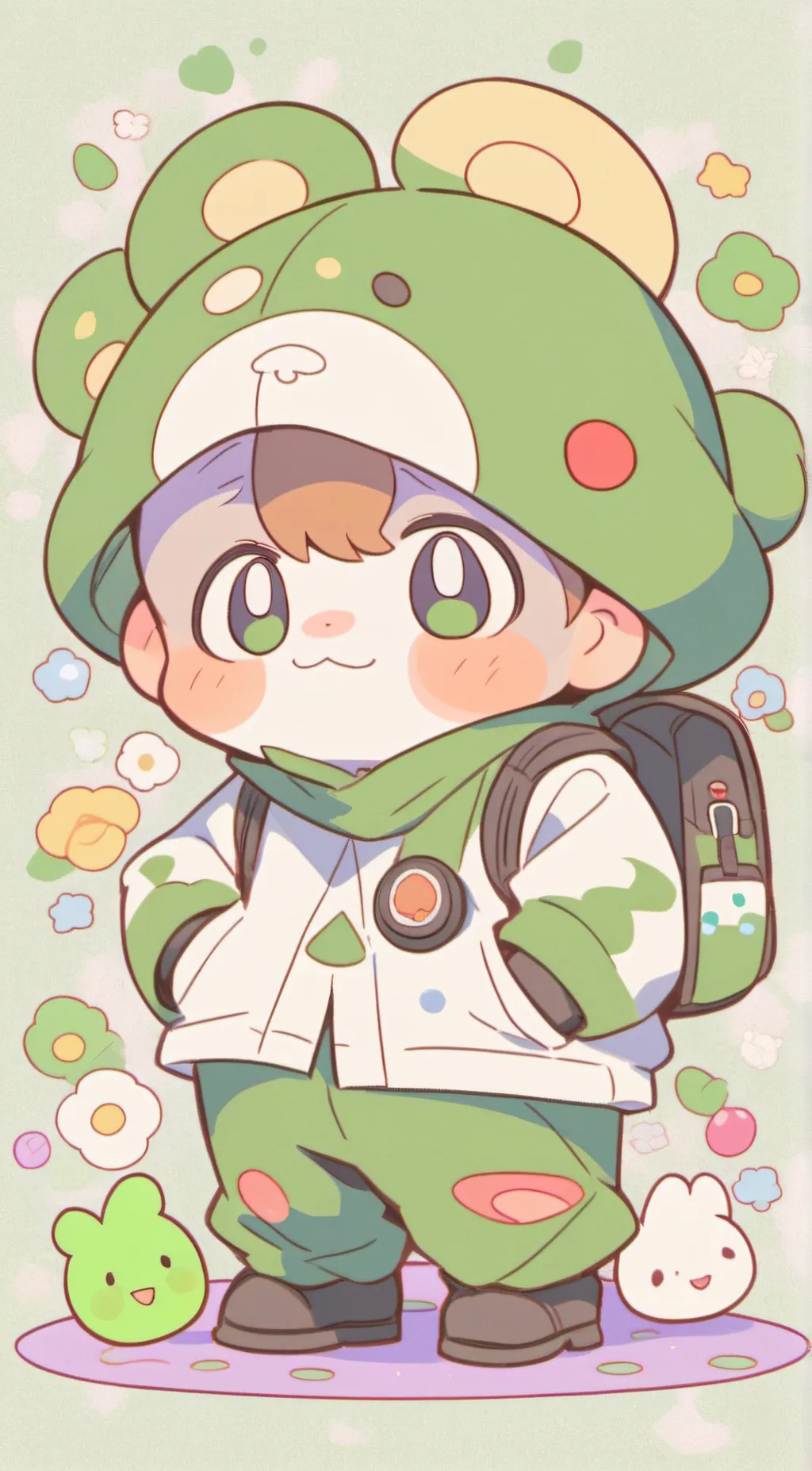 ai character: SICK DOGDAY background