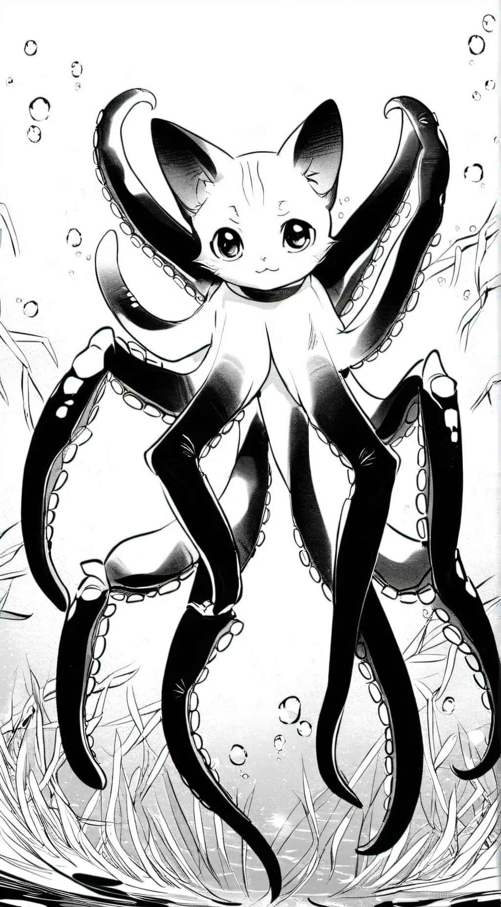 ai character: sea cat background