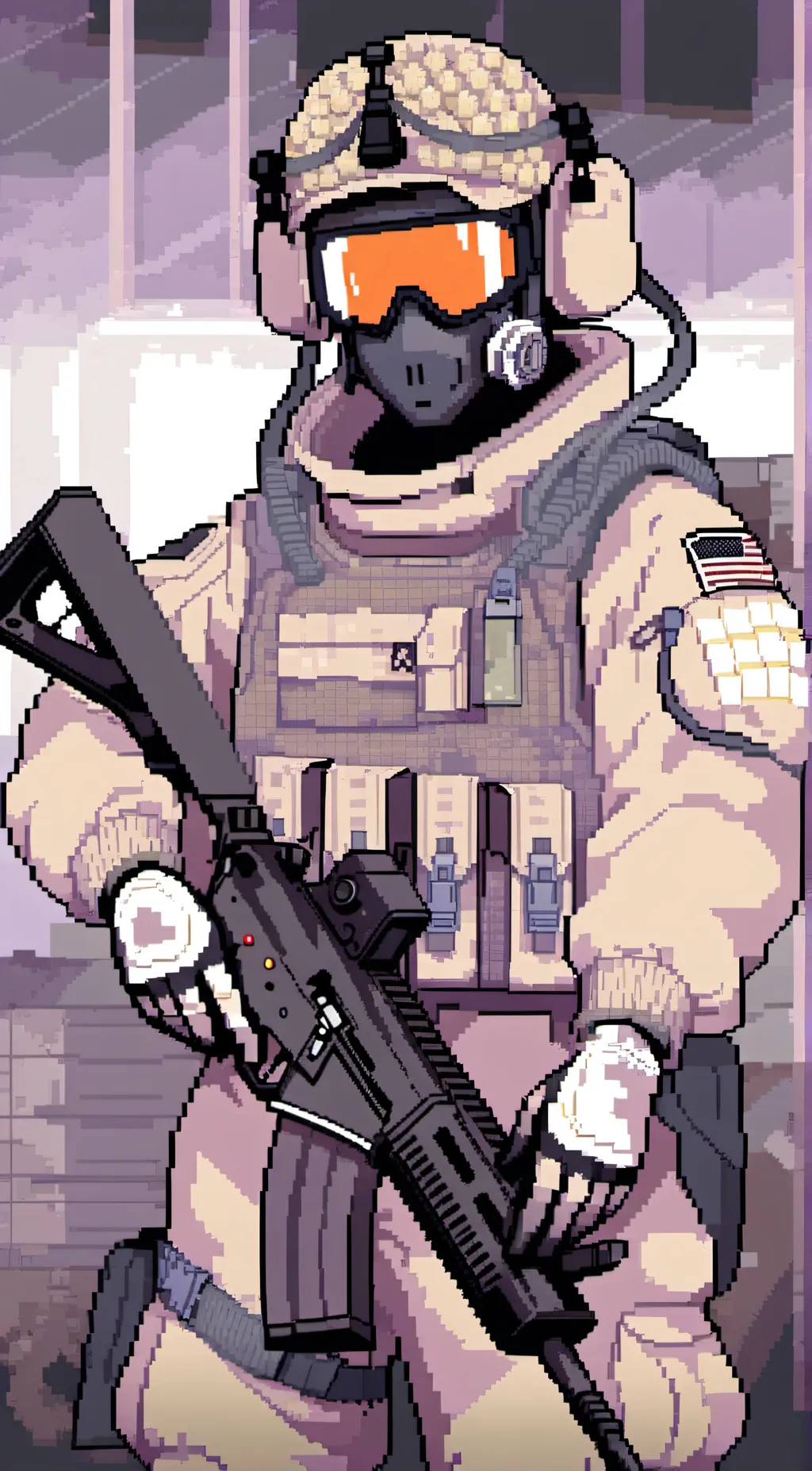 ai character: SCP GUARD 20213 background