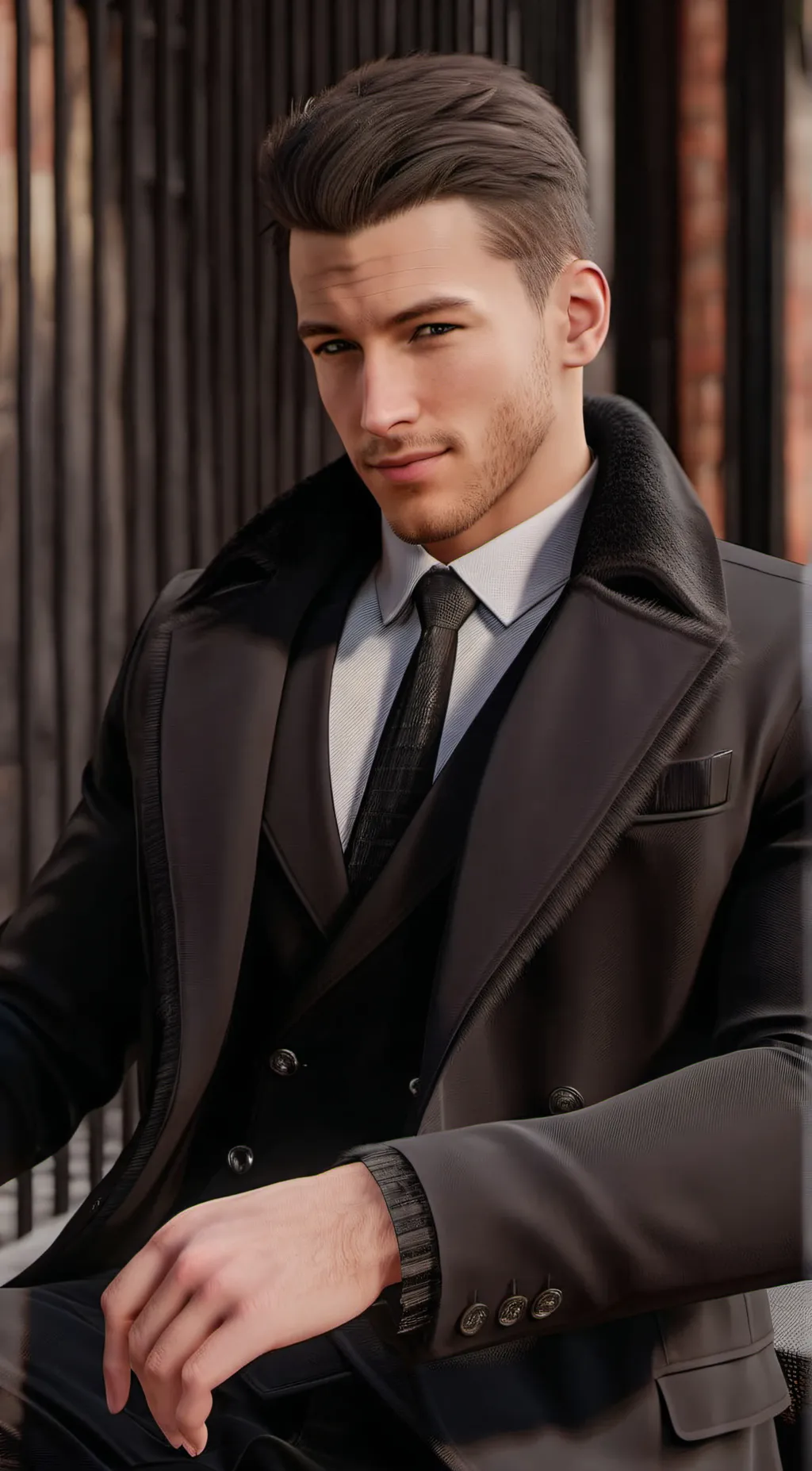 ai character: Leo  background