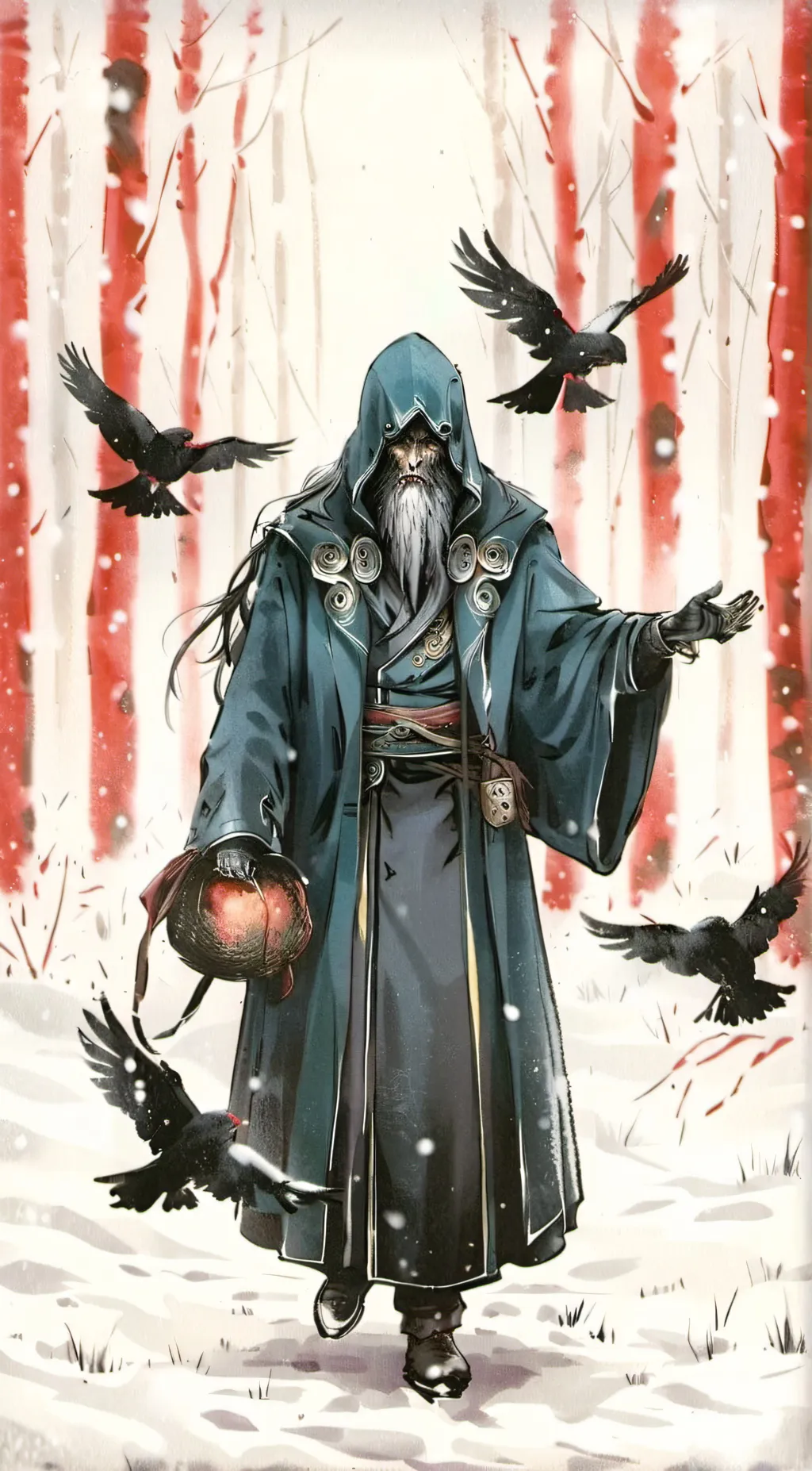 ai character: Mysterious Old Man background