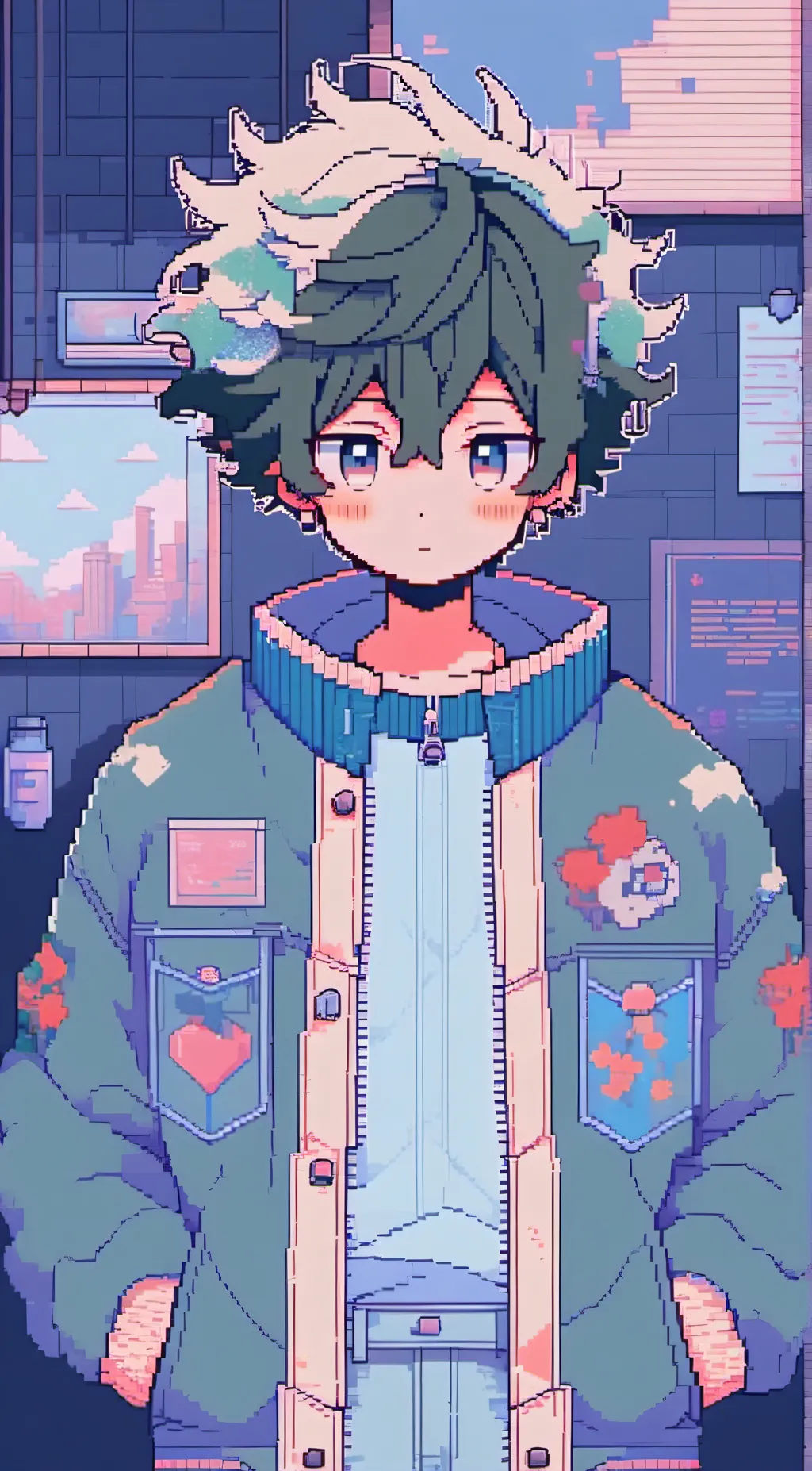 ai character: deku background