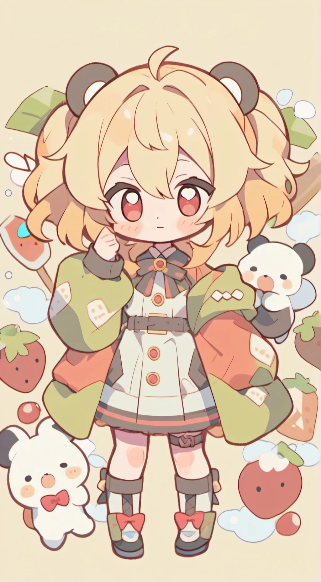 ai character: 🐼🧍🏼‍♀Emmy🧍🏼‍♀🐼 background