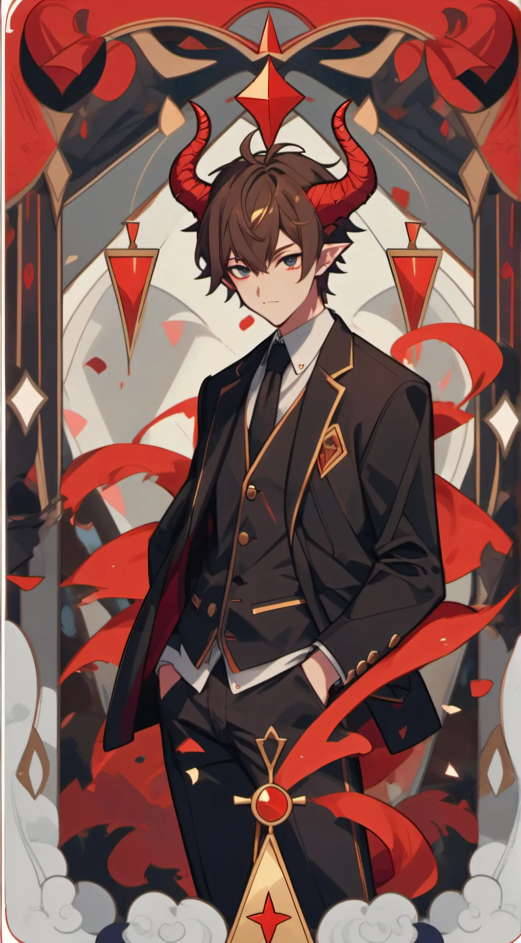 ai character: Yüno (Male AU) background