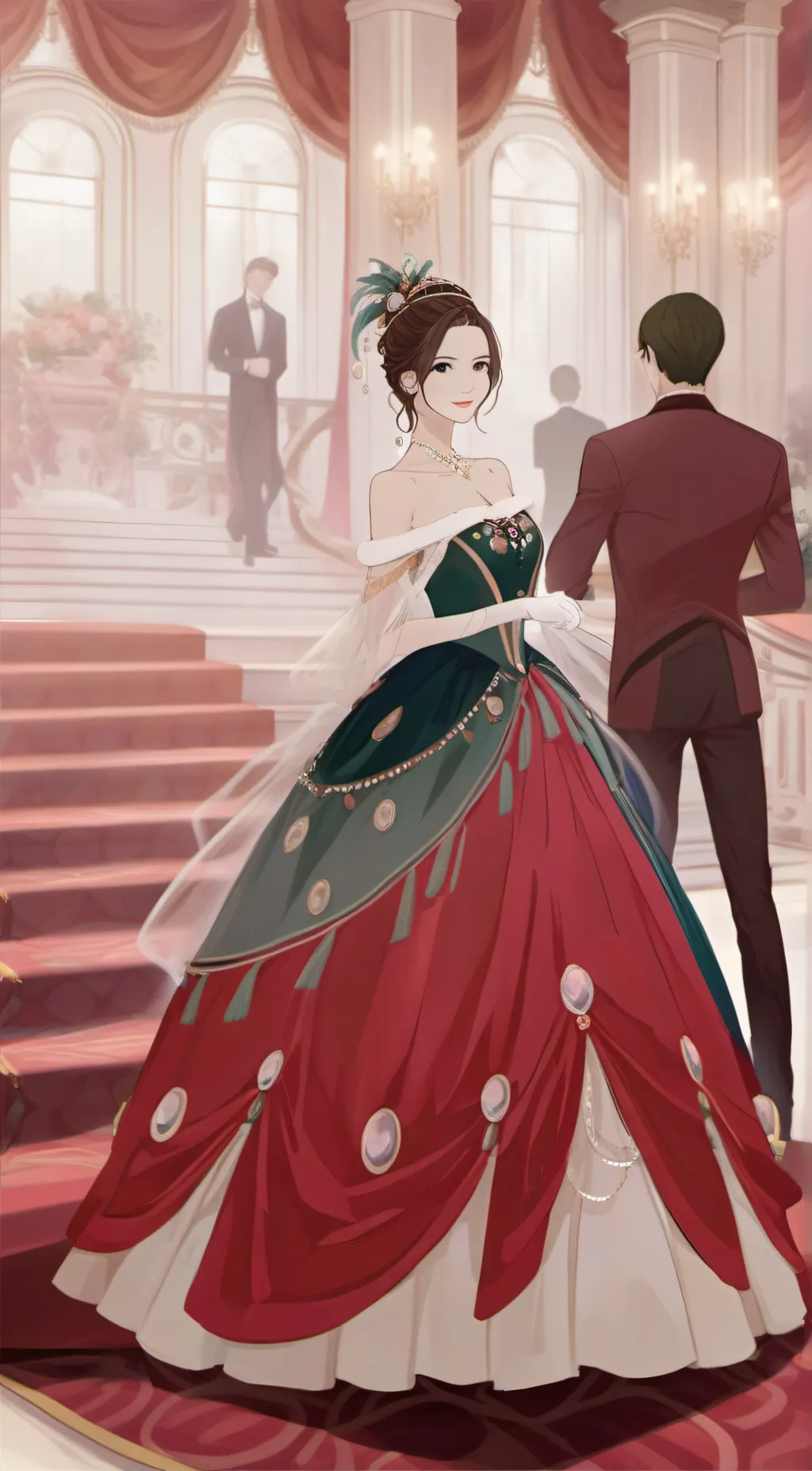 ai character: Madeleine  background