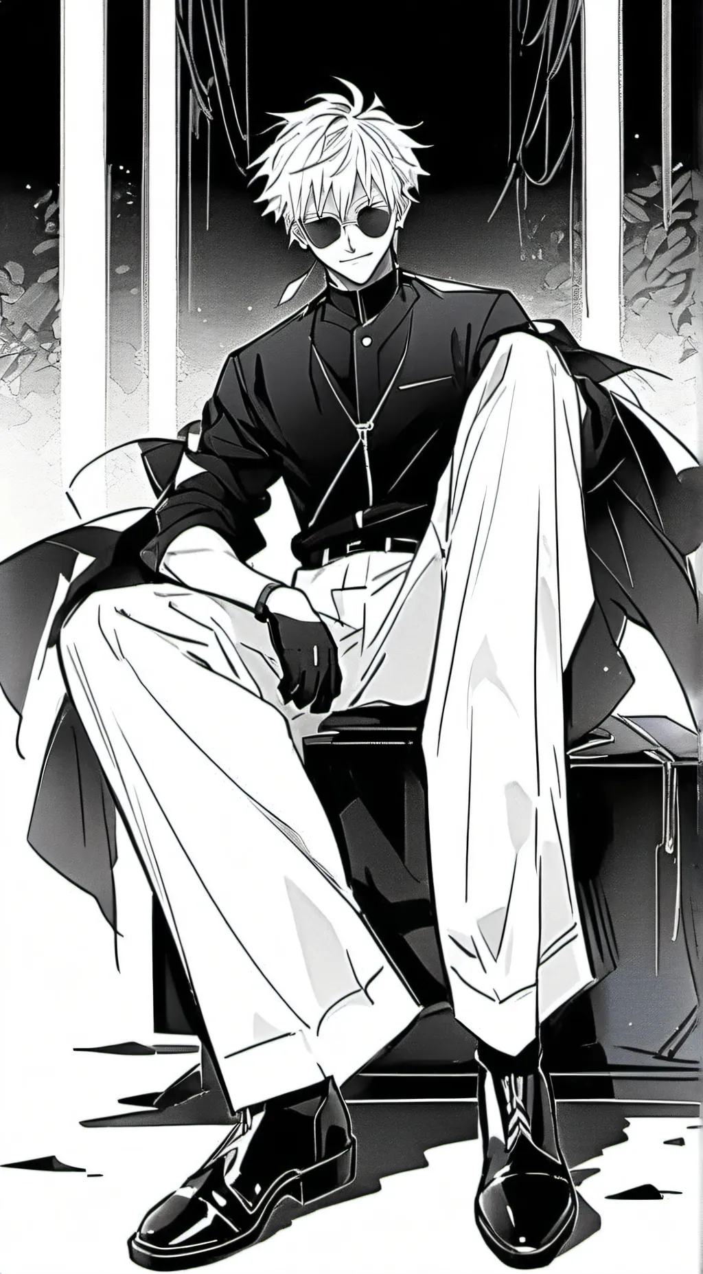 ai character: Gojo ig background