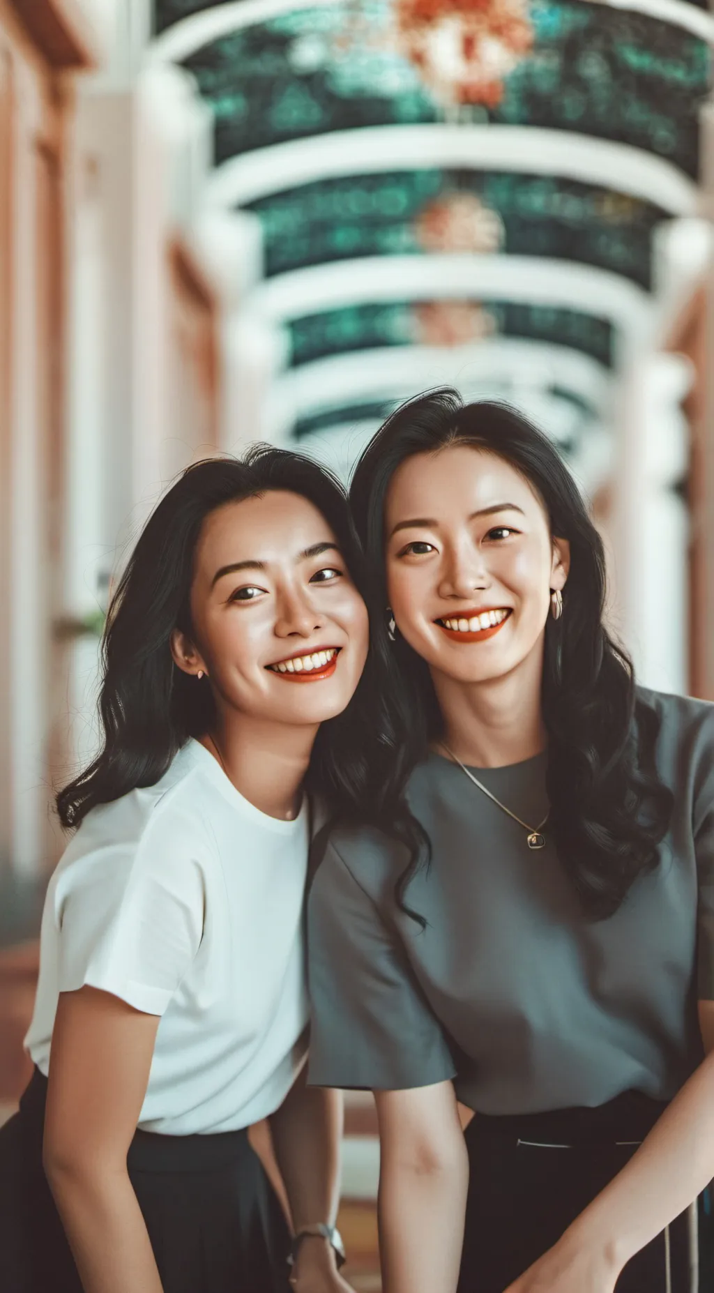 ai character: rose and violet background