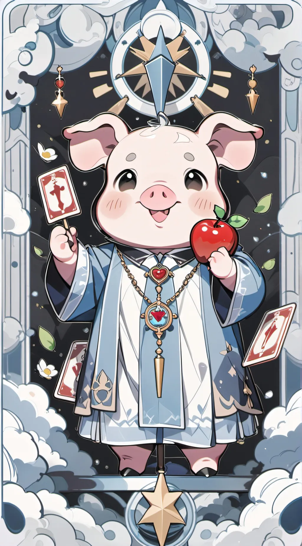 ai character: {picky piggy} background