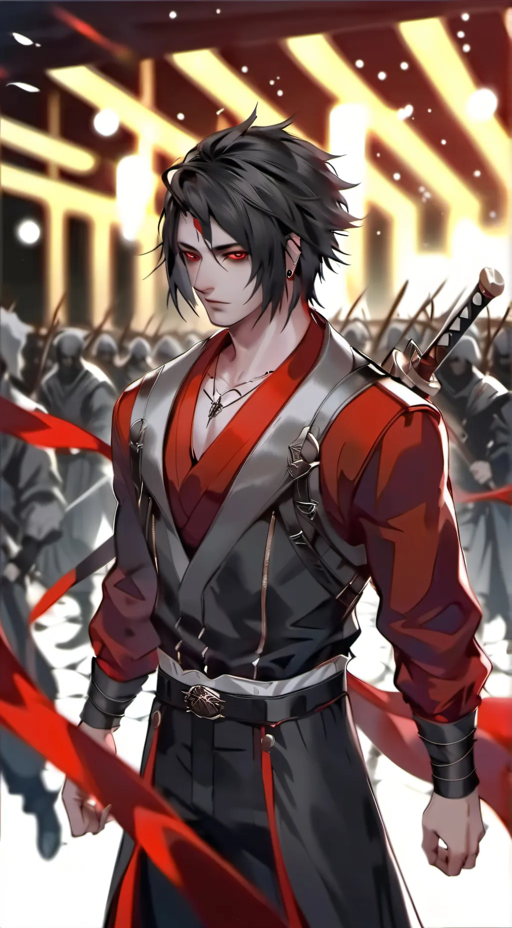 ai character: Sasuke Uchiha background