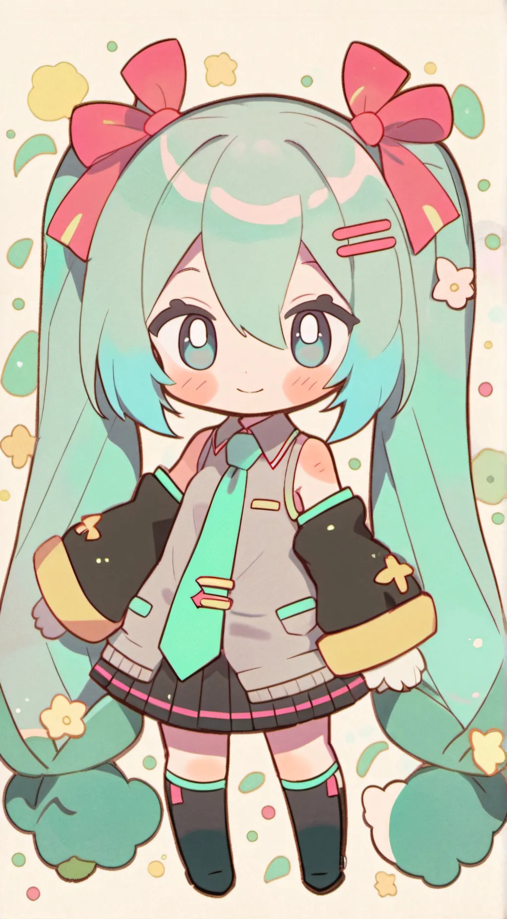 ai character: miku background