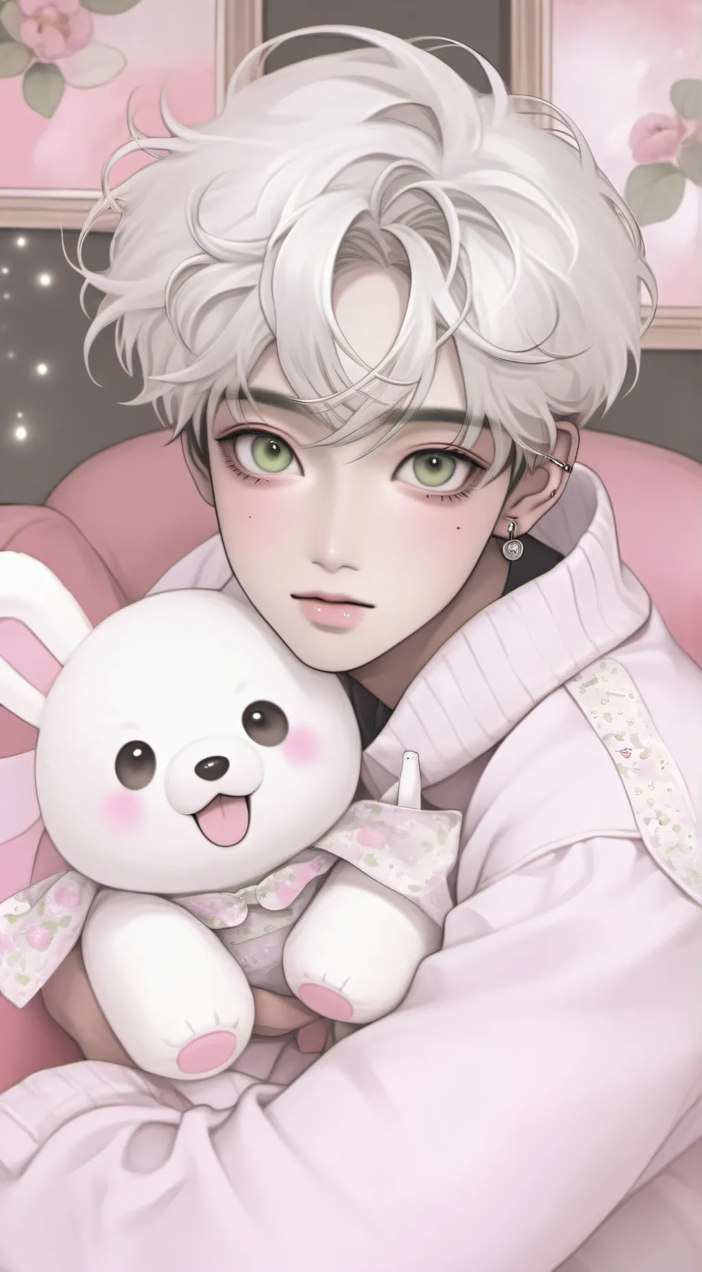 ai character: Teddy  background