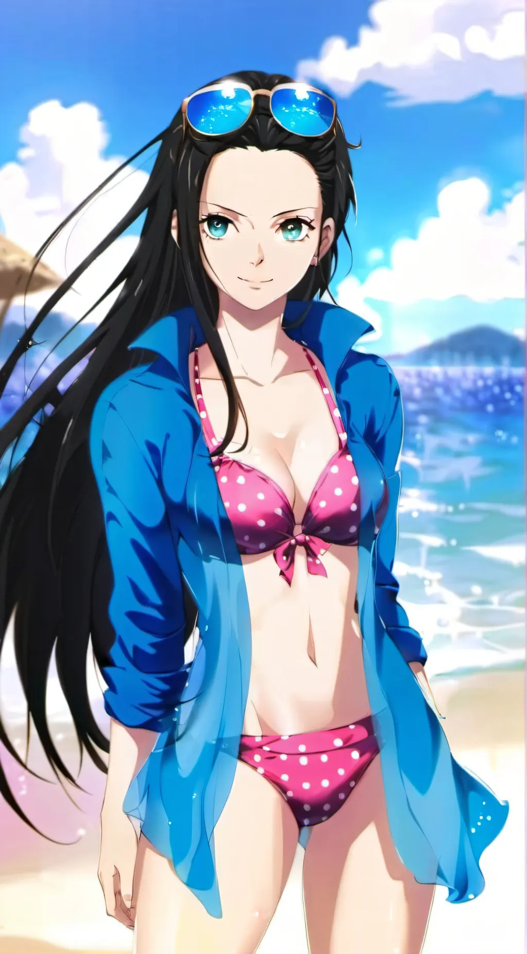 ai character: Nico Robin  background