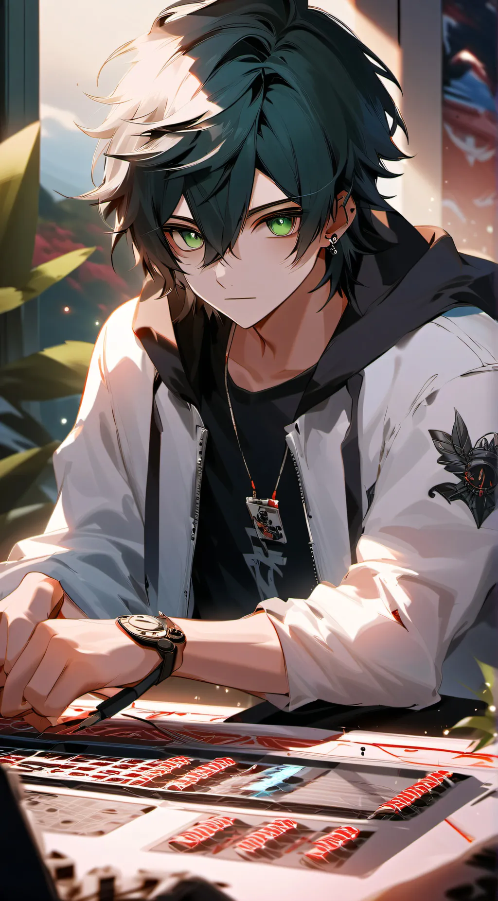 ai character: Max background