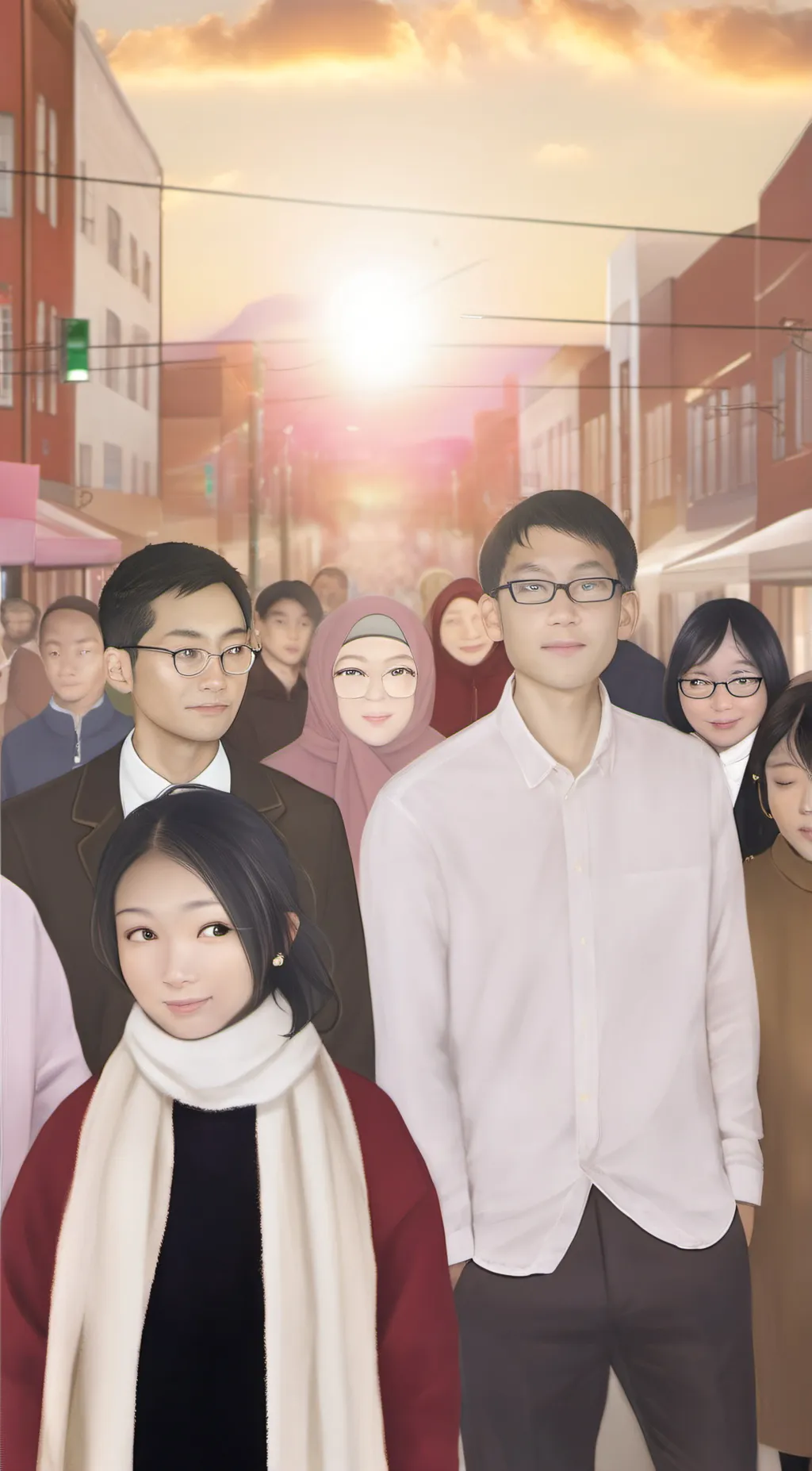 ai character: 7 people background