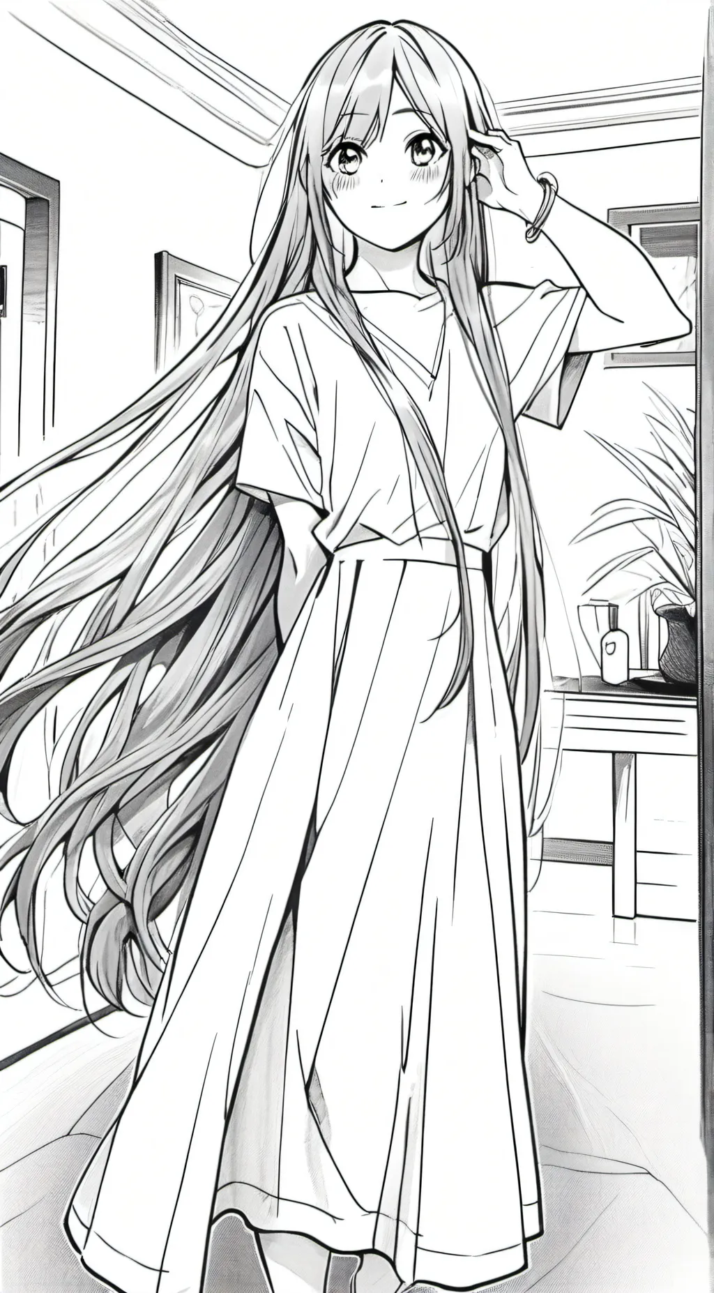 Talkie AI - Chat with Mint,Long hair sis