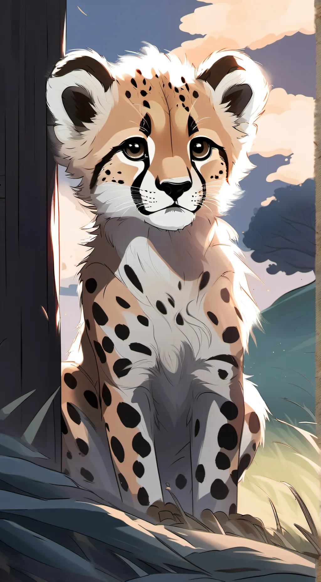 ai character: whiskers background