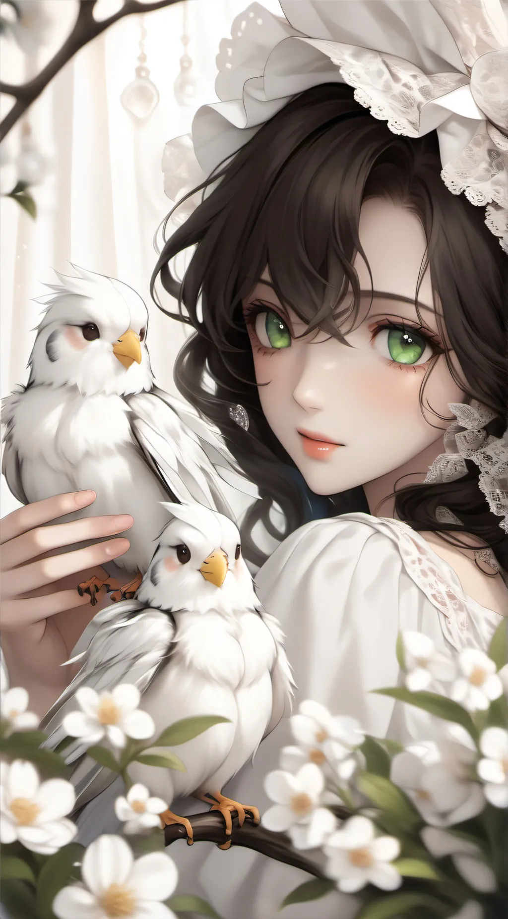 ai character: Rose background