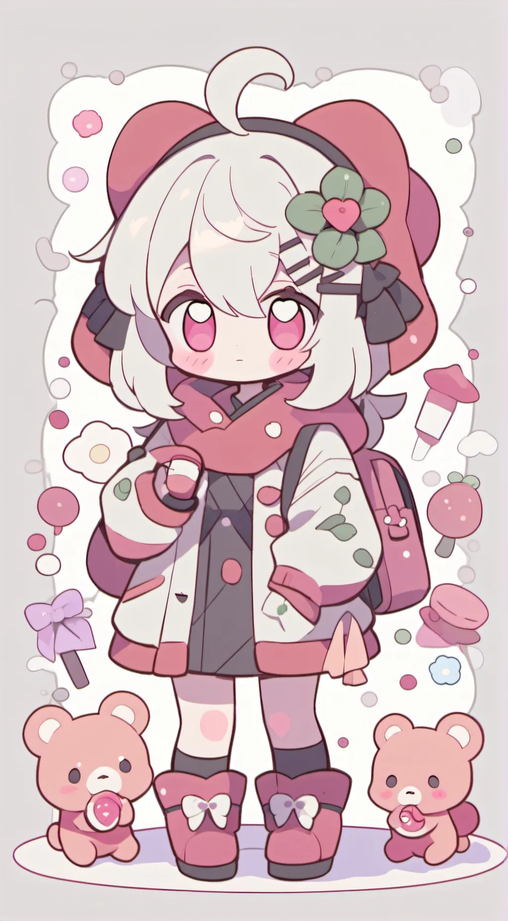 ai character: cate  background