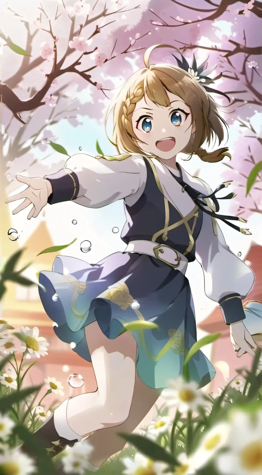ai character: Uraraka  background